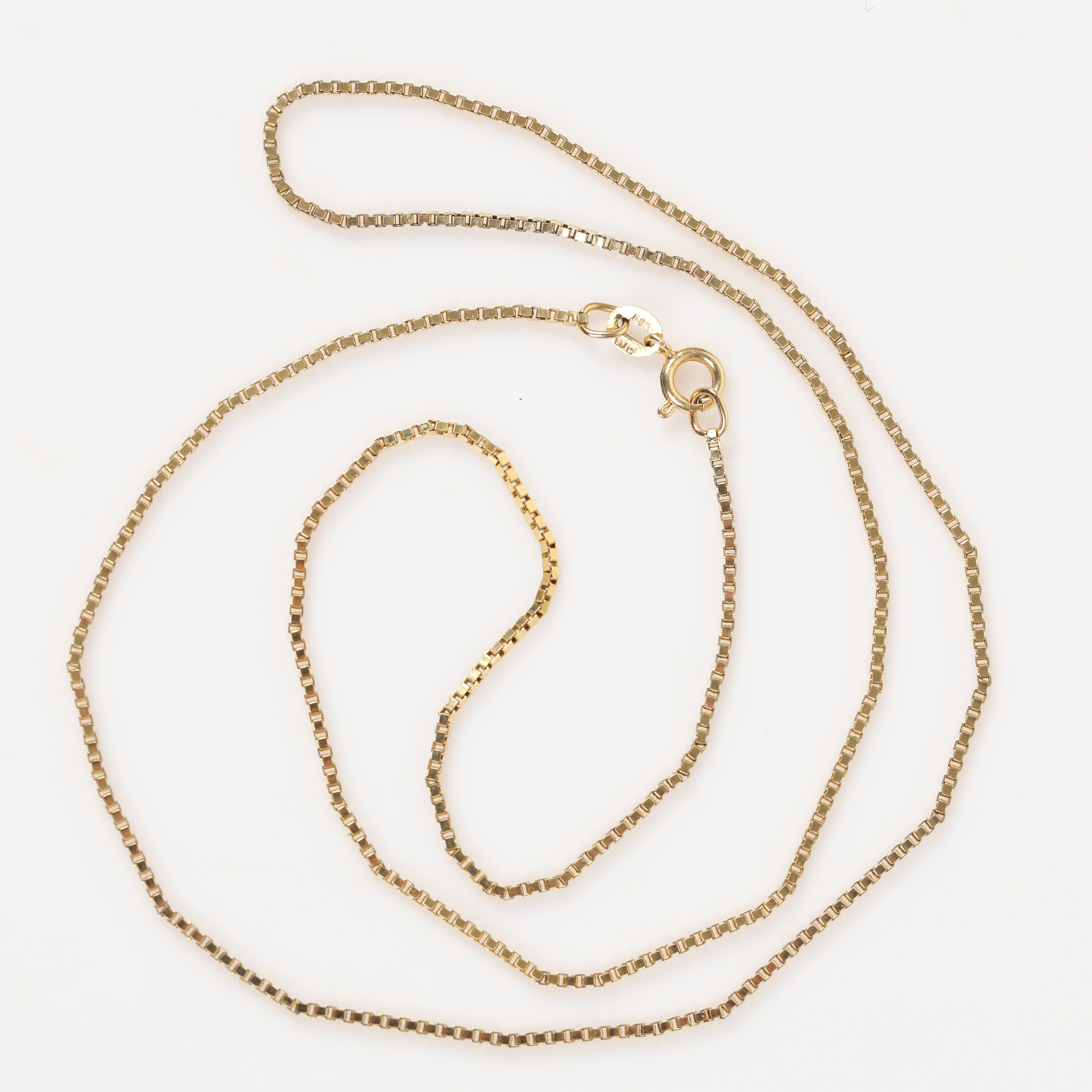 HALSKEDJA, venetiansk länk, 14 K guld.