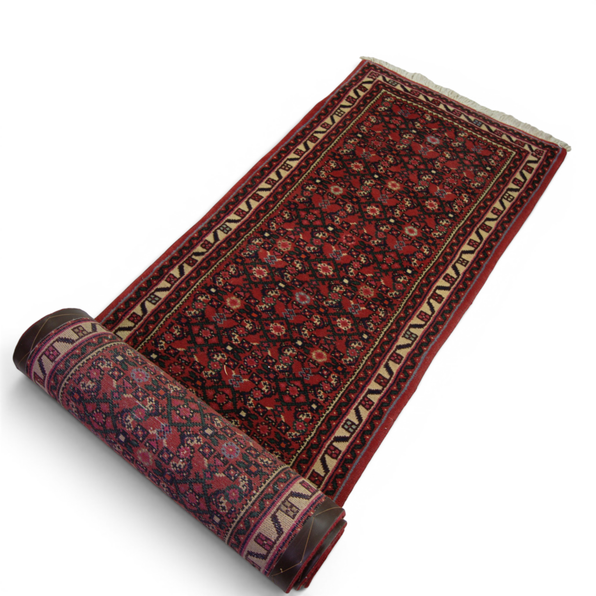 Matta s.k "gallerimatta", orientalisk, ca 296 x 67 cm, 1900-tal.