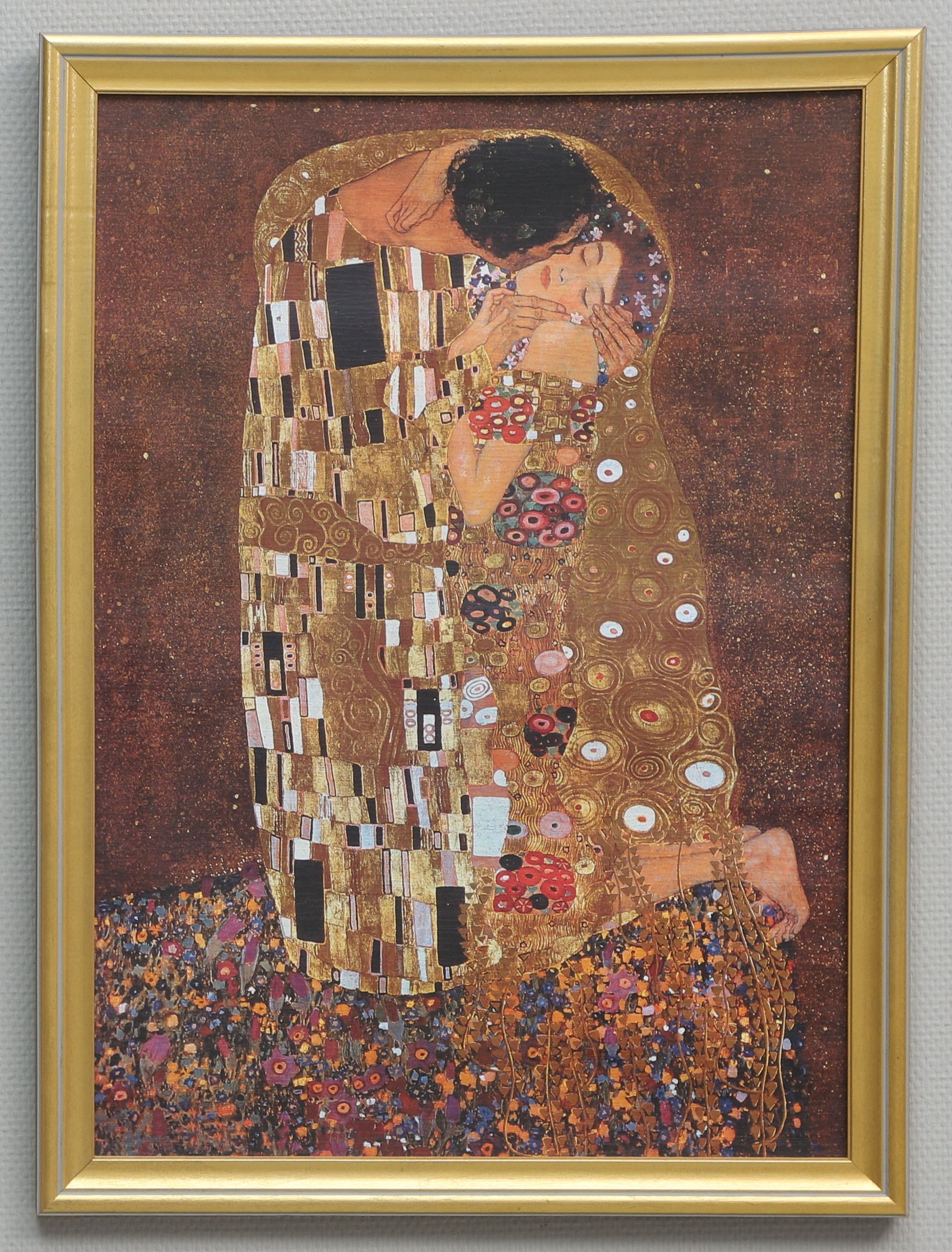 GUSTAV KLIMT. Efter. Offsettryck, "Kyssen".