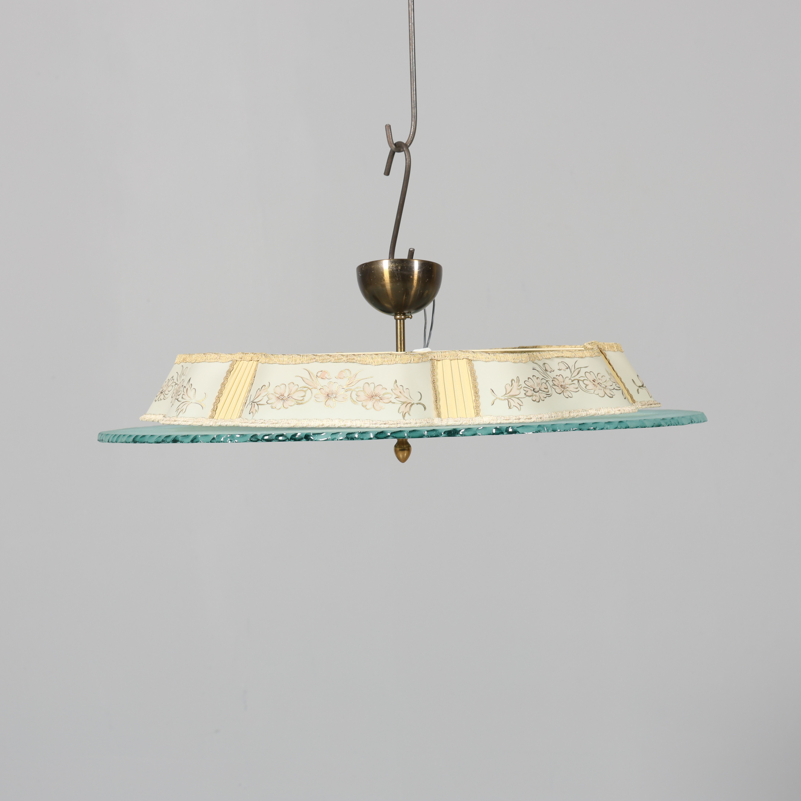 TAKPLAFOND, glasskiva med skärm, 1930/40-tal, swedish grace.