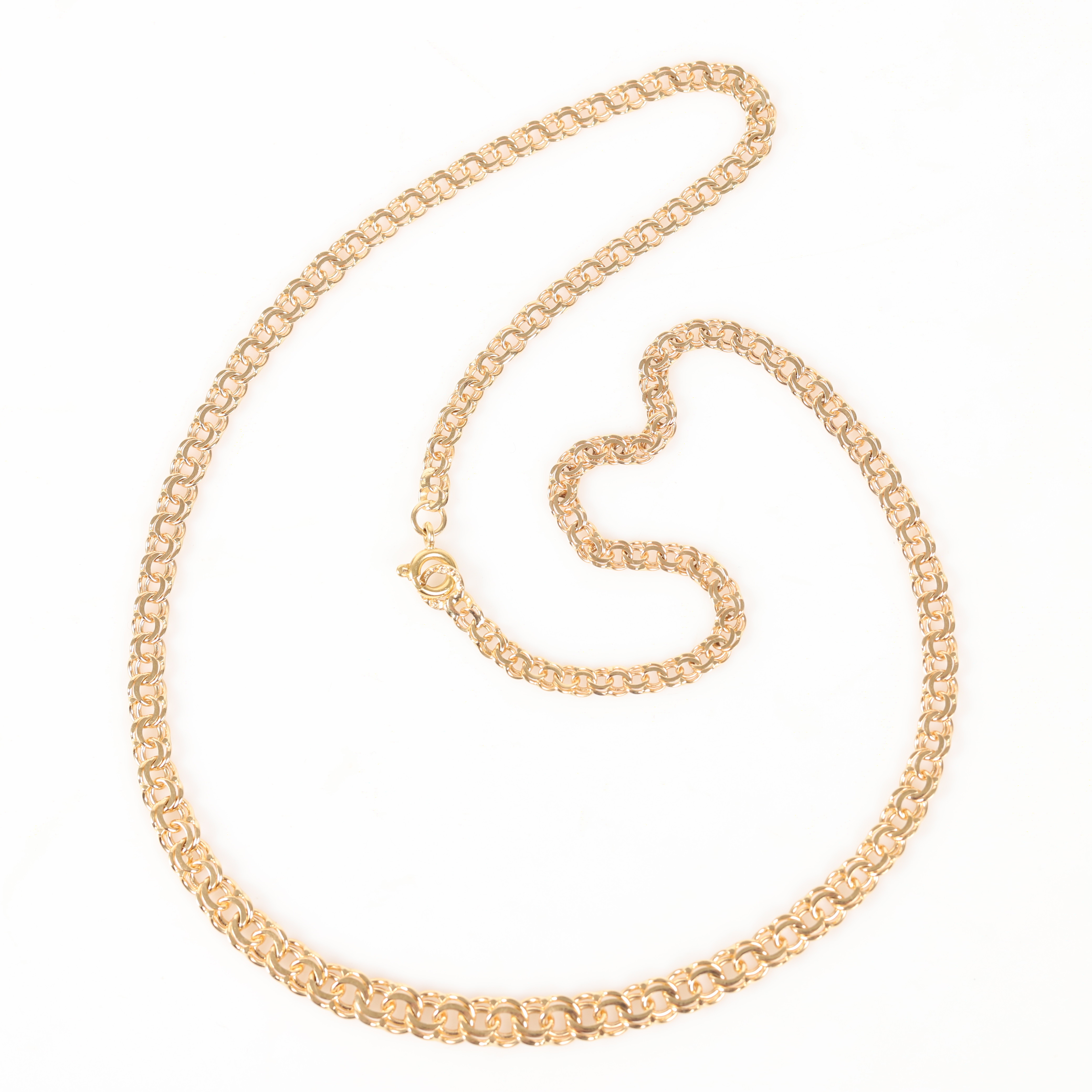 COLLIER, doserad Bismarcklänk, 18 K guld.