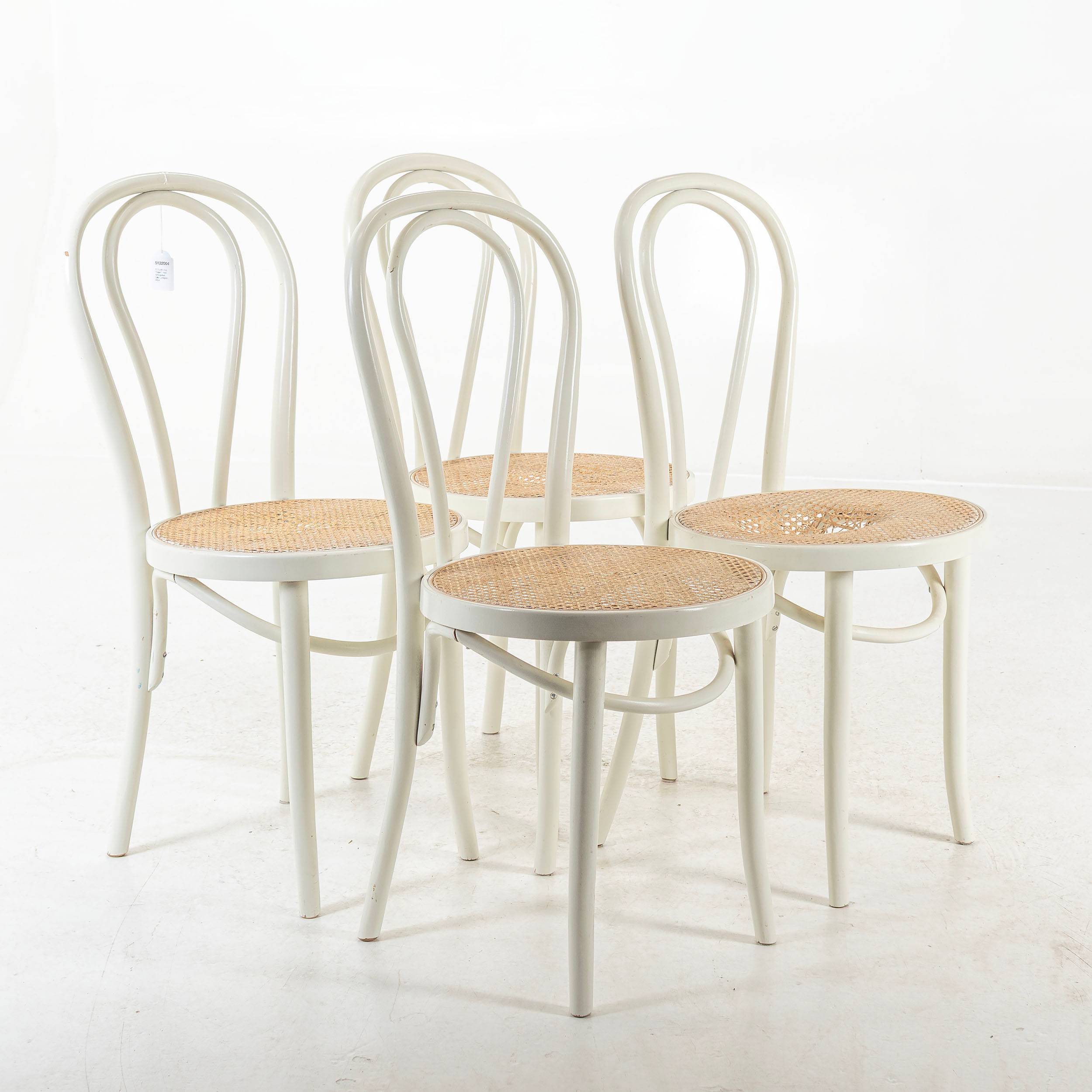 STOLAR, 4 st, "Öglan", med rottingsitsar, Gillis Lundgren, IKEA.