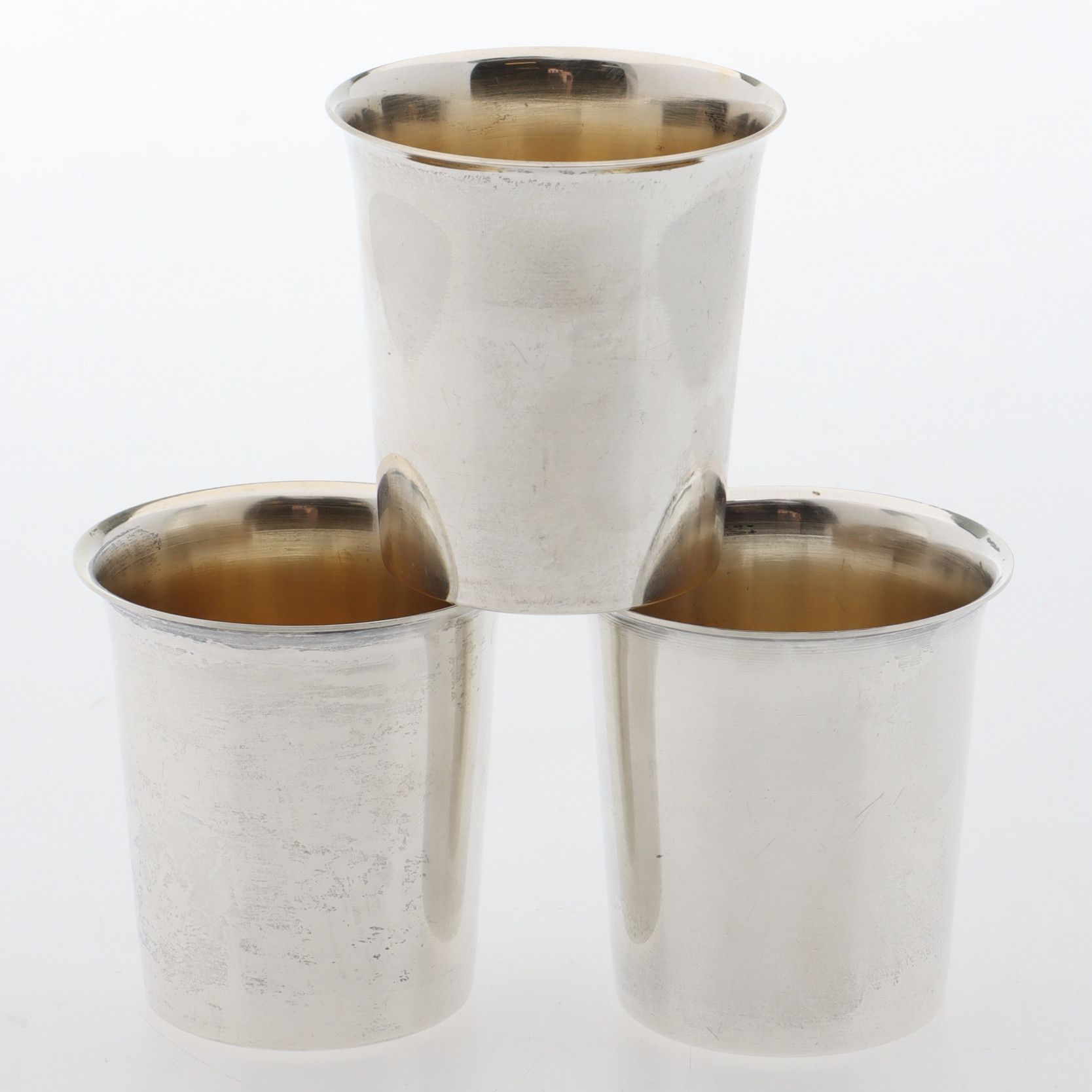 BÄGARE, 3 st, silver, GFAB.