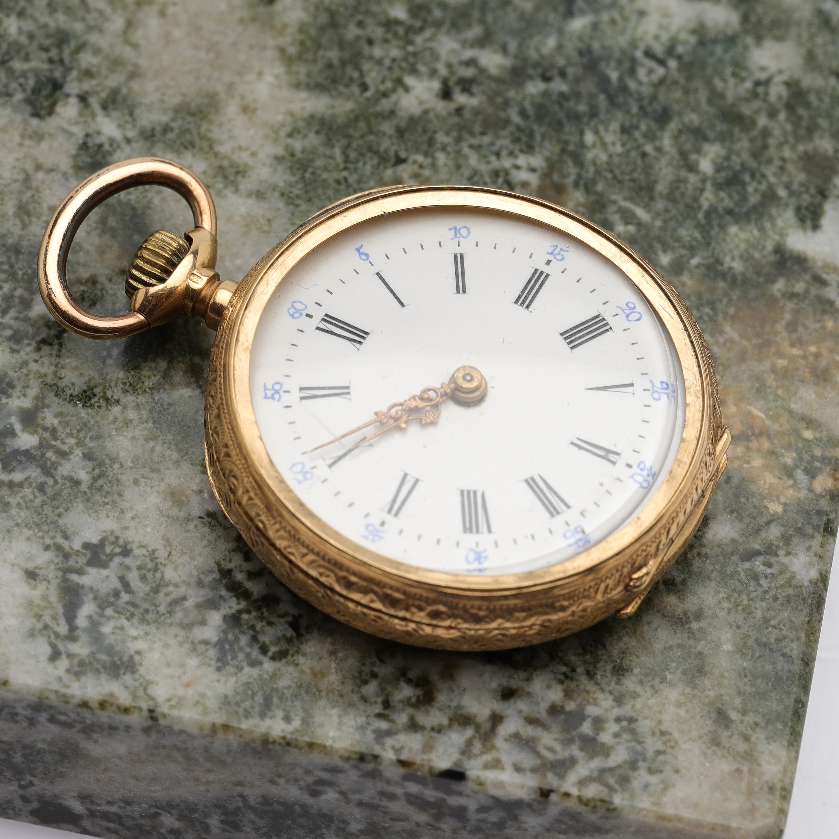 FICKUR, sk mormorsur, 18k guld, 1900-tal.