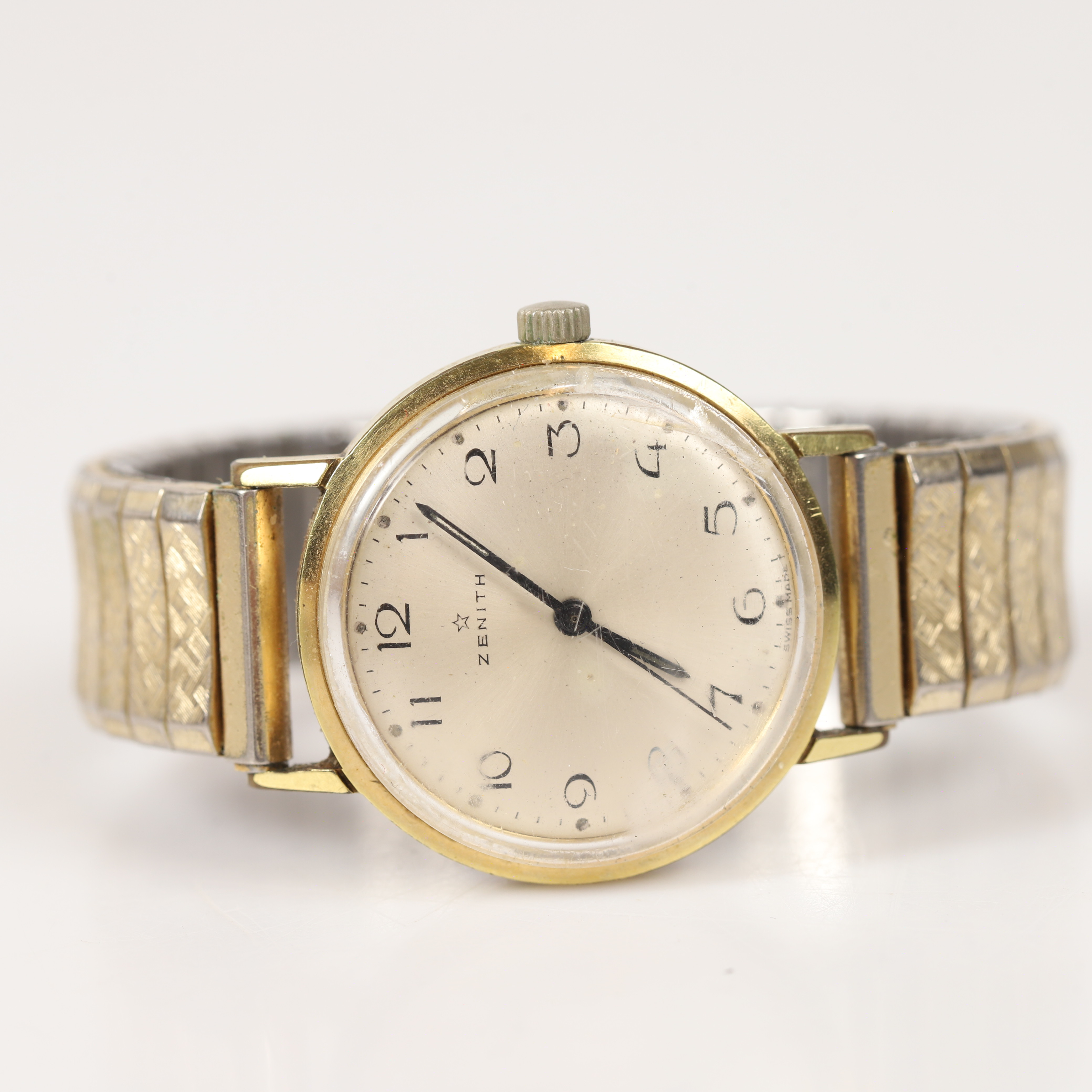 ARMBANDSUR, Zenith, förgyllt stål, 1900-talets mitt.