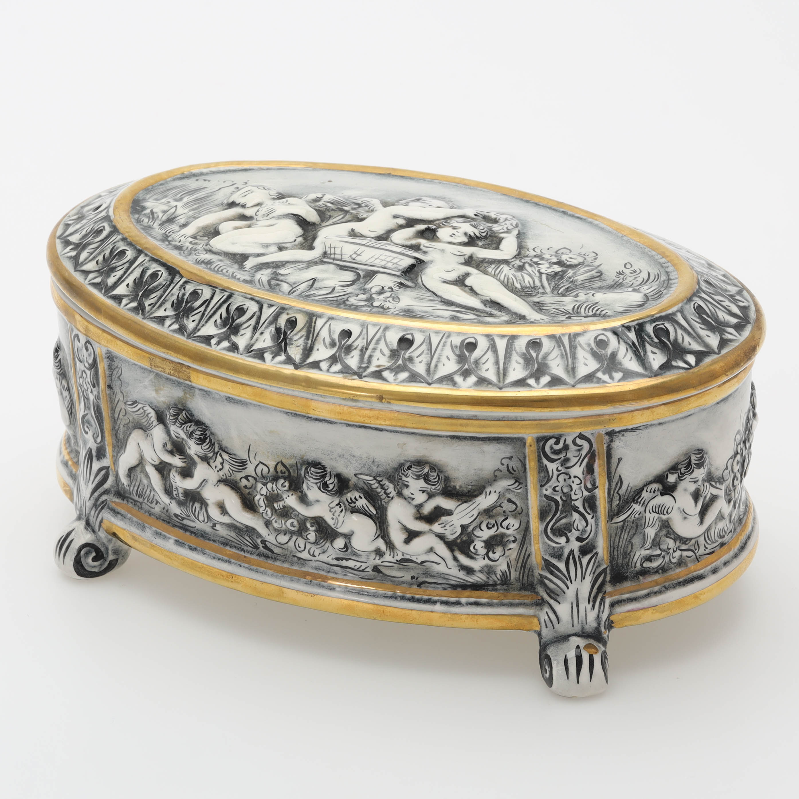LOCKBURK, porslin, Capodimonte, Italien.