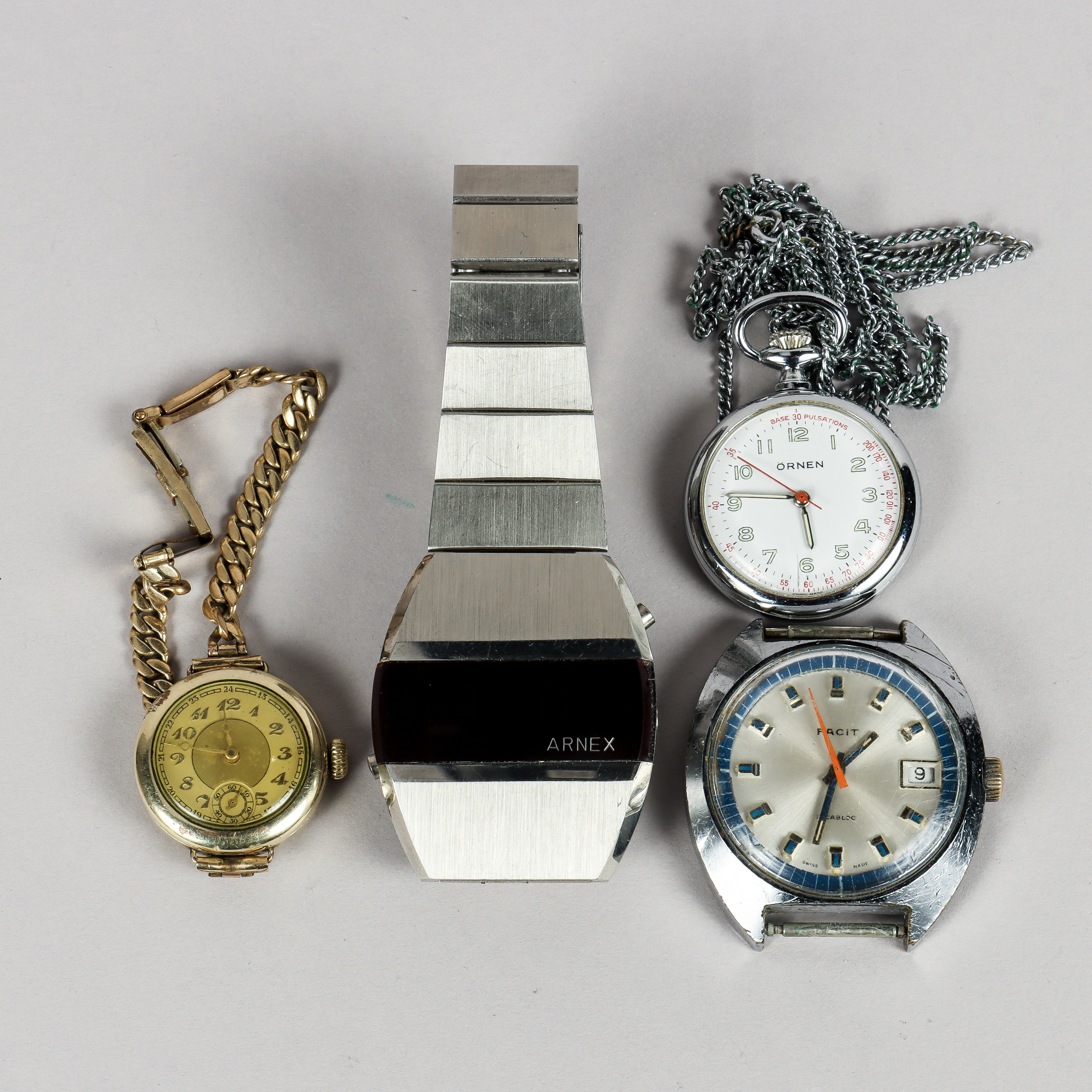 ARMBANDSUR 3 stycken samt fickur.