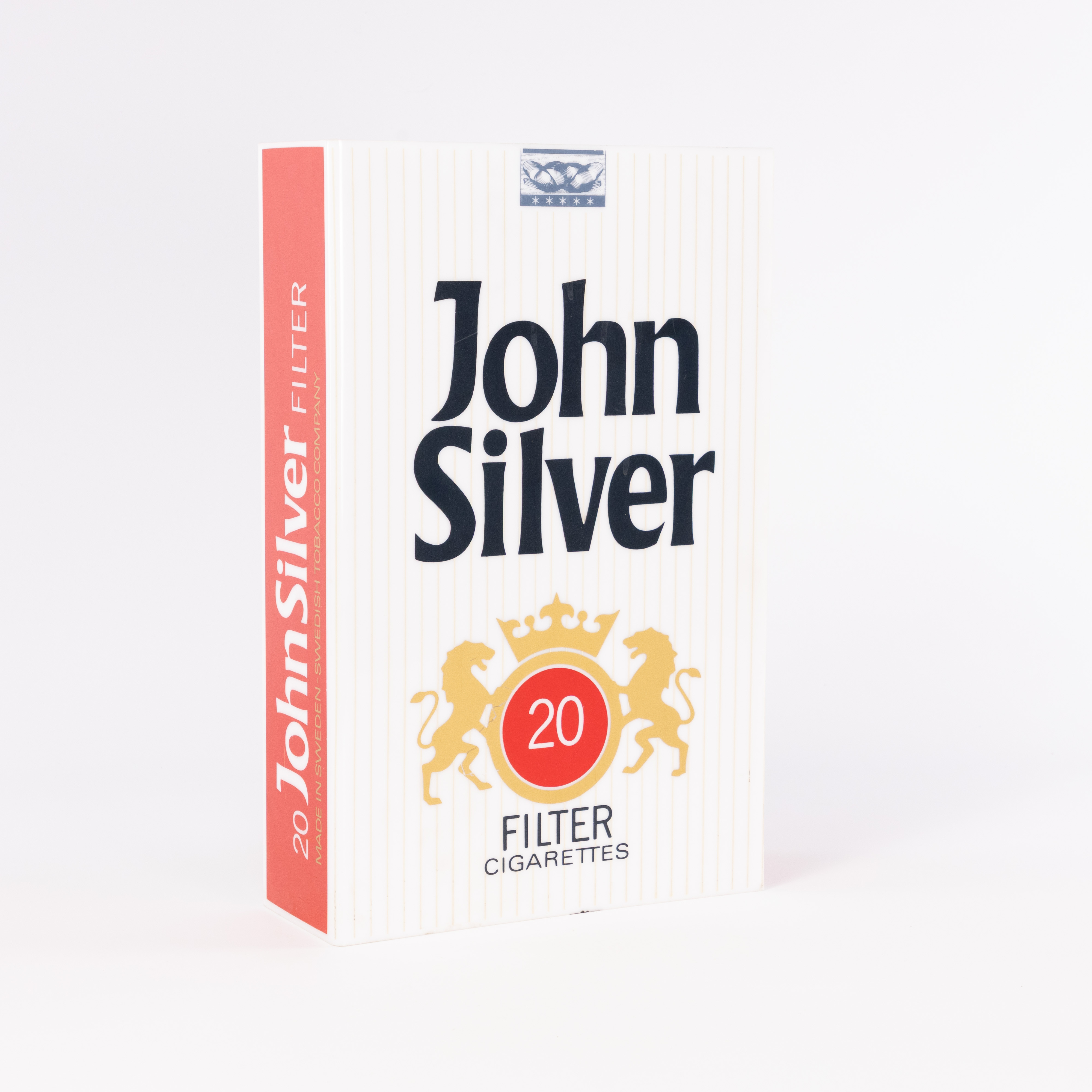 REKLAMSKYLT. John Silver, plast.