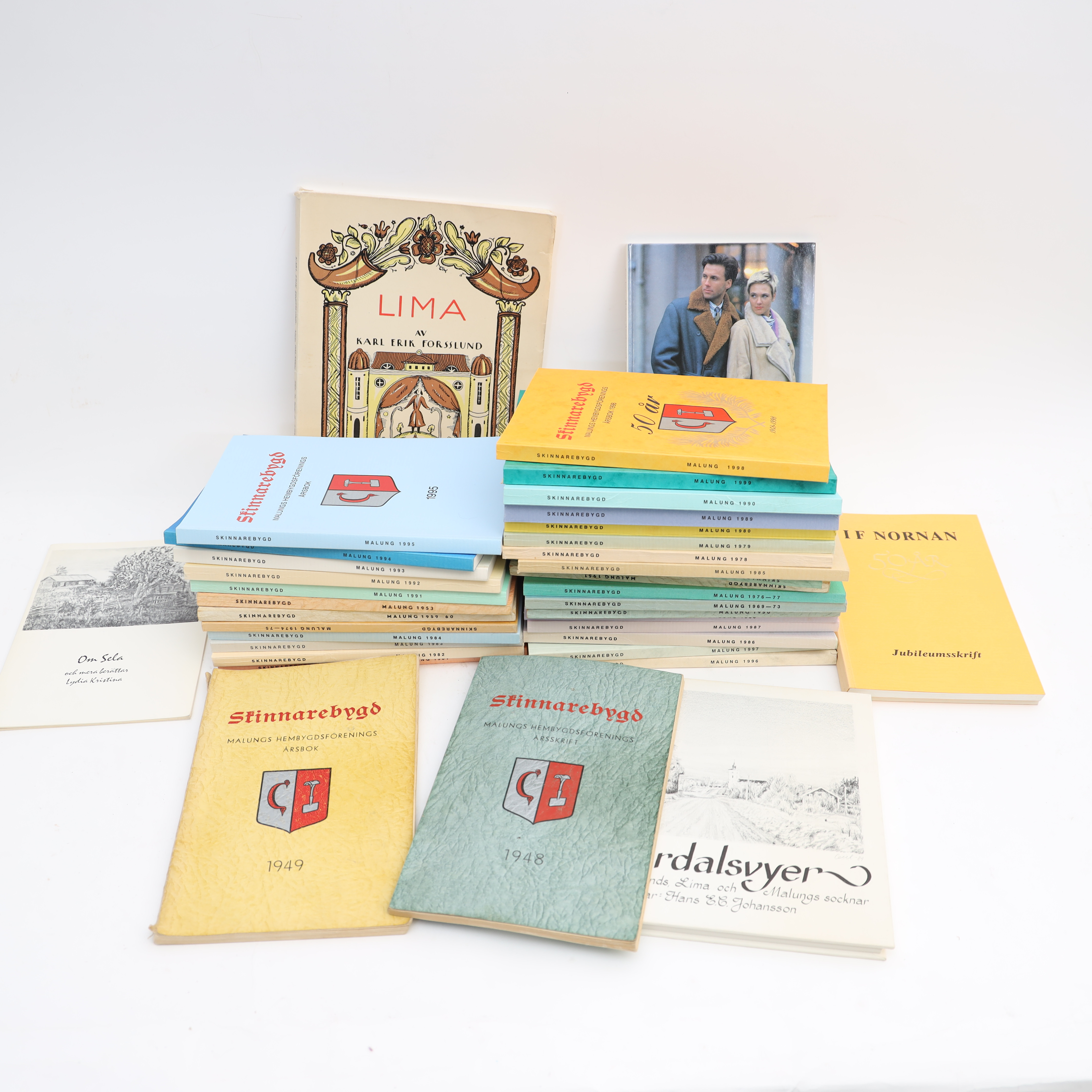 HEMBYGDSBÖCKER, rörande Malung & Lima, dalarna.