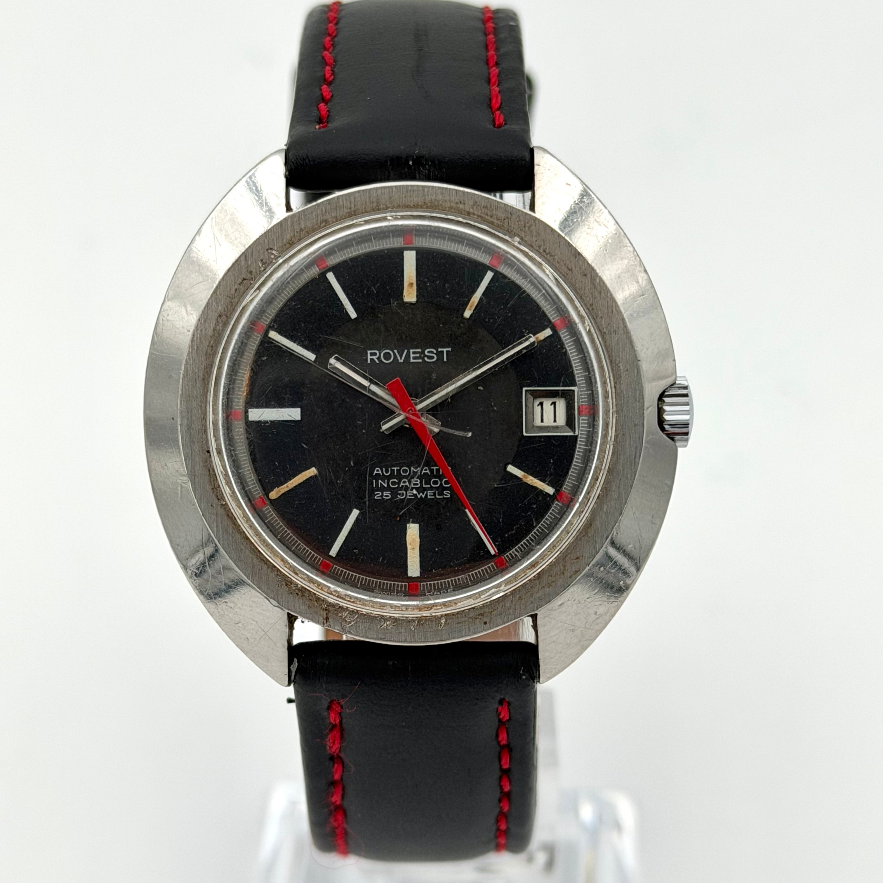 ROVEST, armbandsur, 1970-tal, automatic, stål.