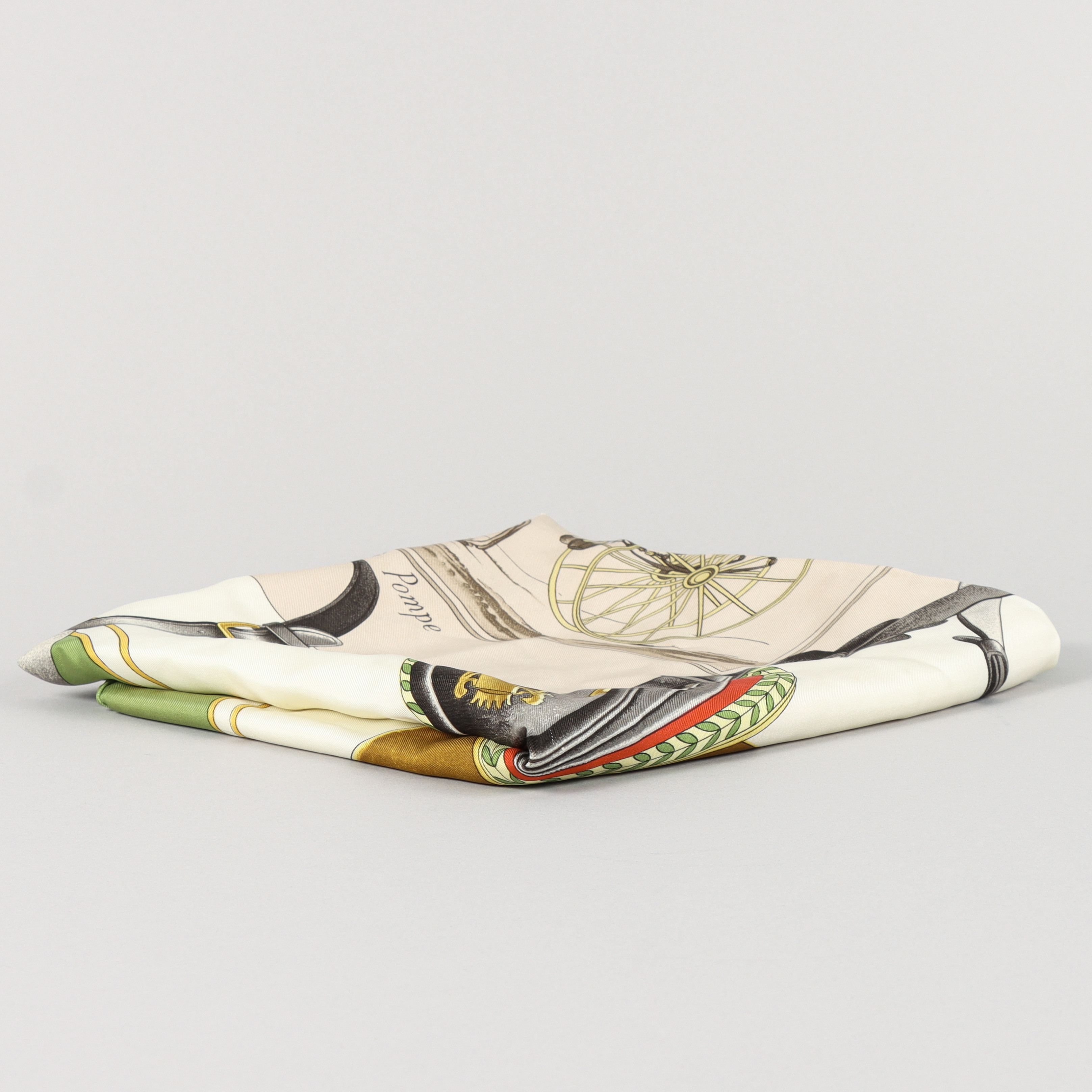 HERMÈS, "Carrick à Pompe", scarf.