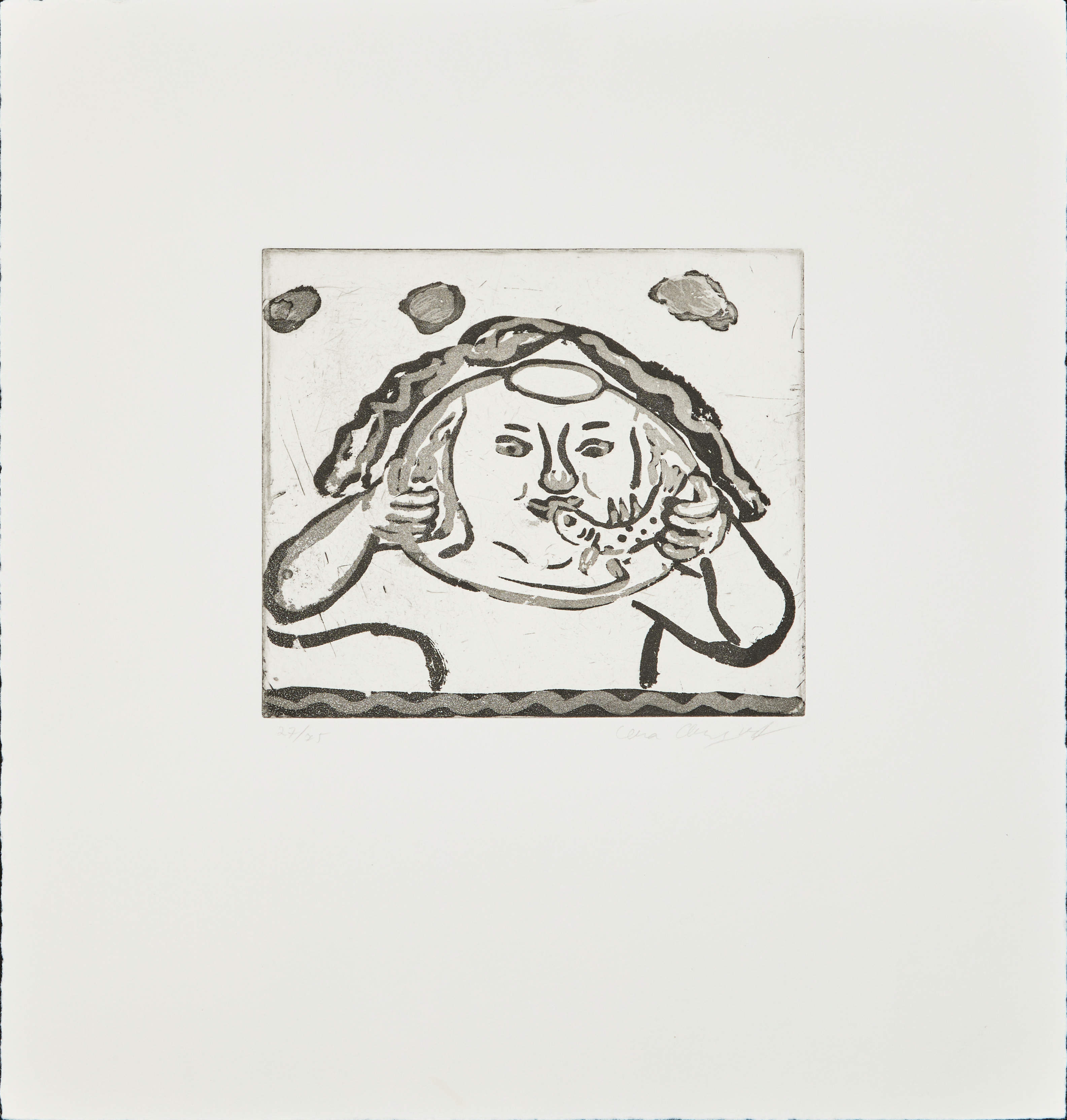 LENA CRONQVIST. "Fiskkyss II".