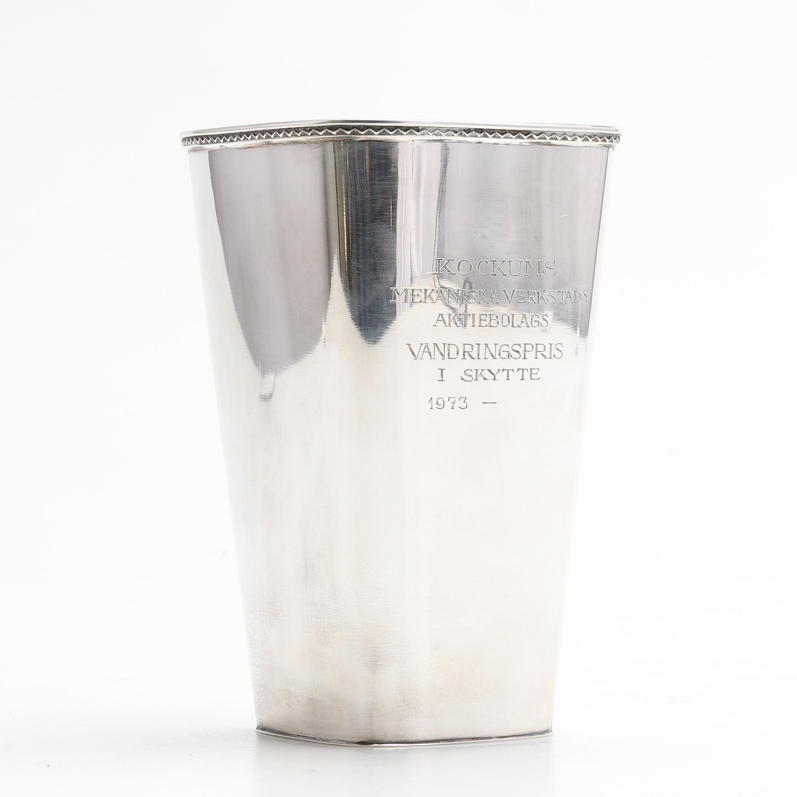 GUSTAF JANSON. Bägare, sterlingsilver, CGH, 1961.
