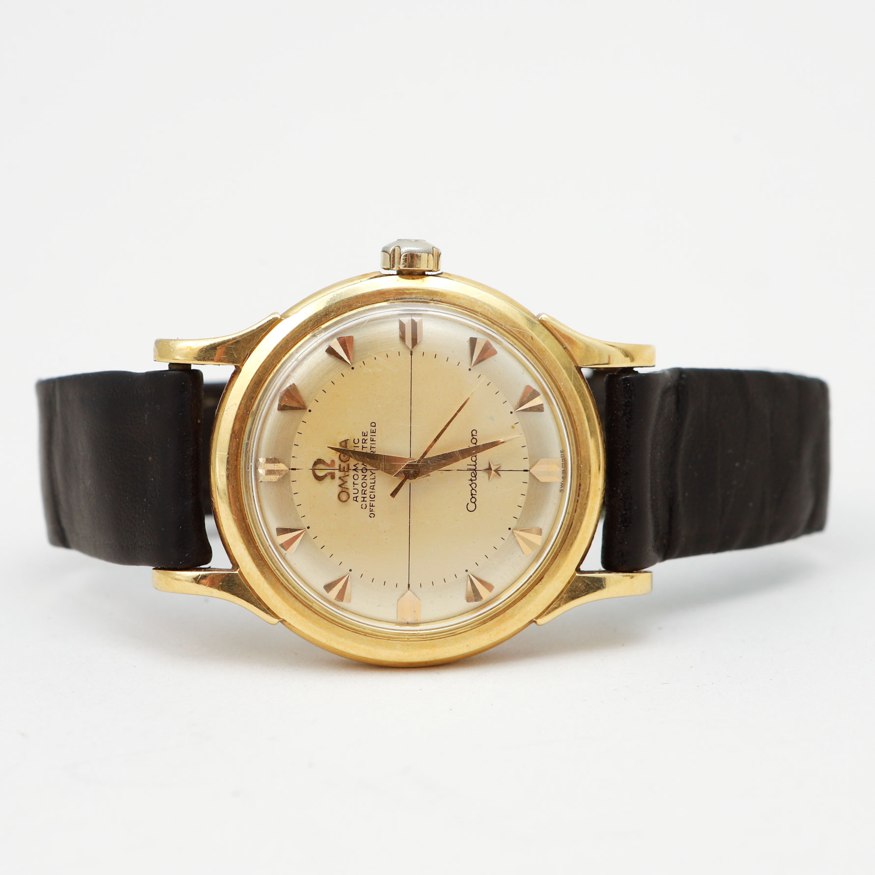 ARMBANDSUR, Omega, Constellation, 18k guld, automatisk, ca 1954.