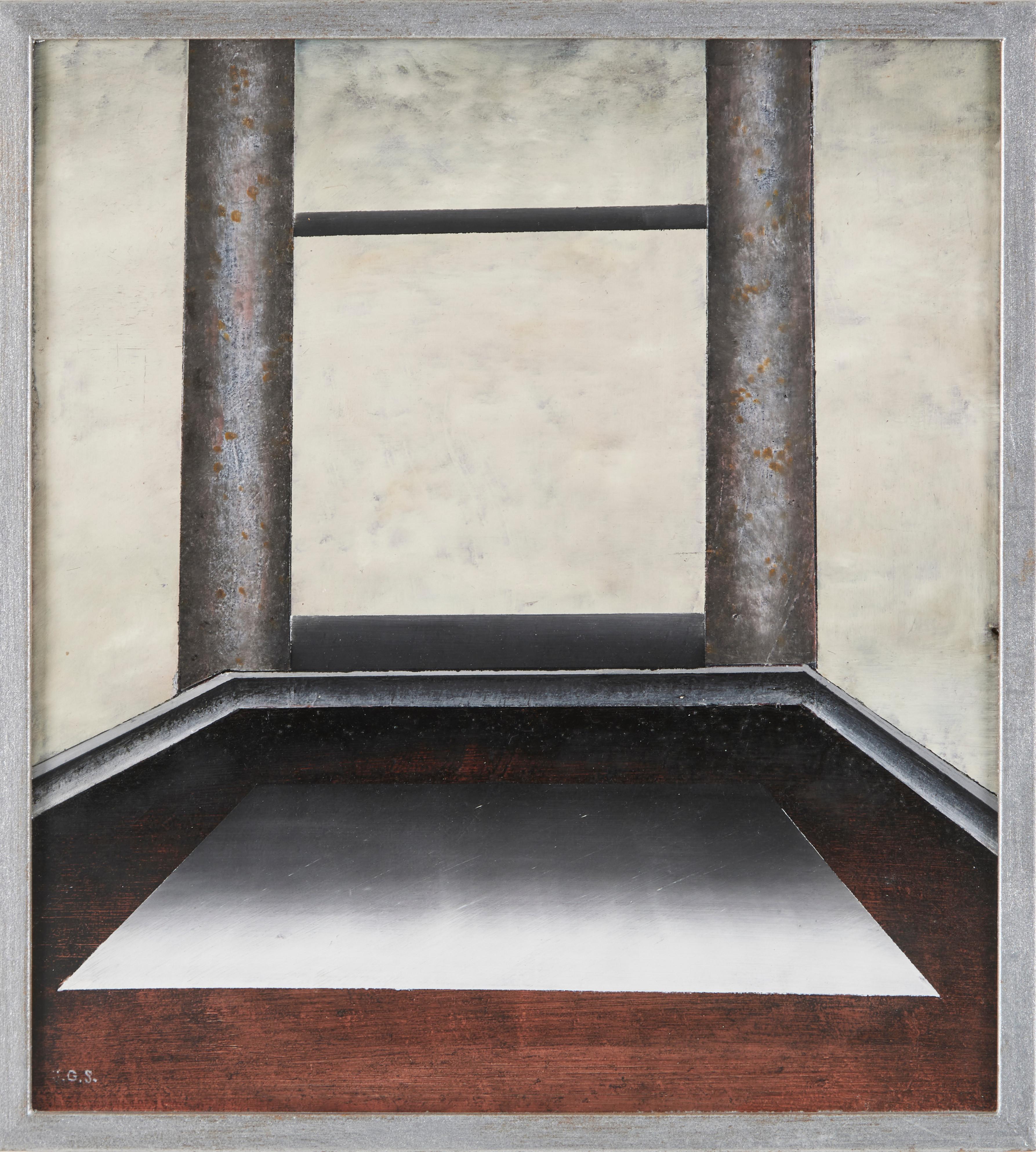 INGE GRÜNWALDT-SVENSSON (född 1942). Arkitektonisk komposition.