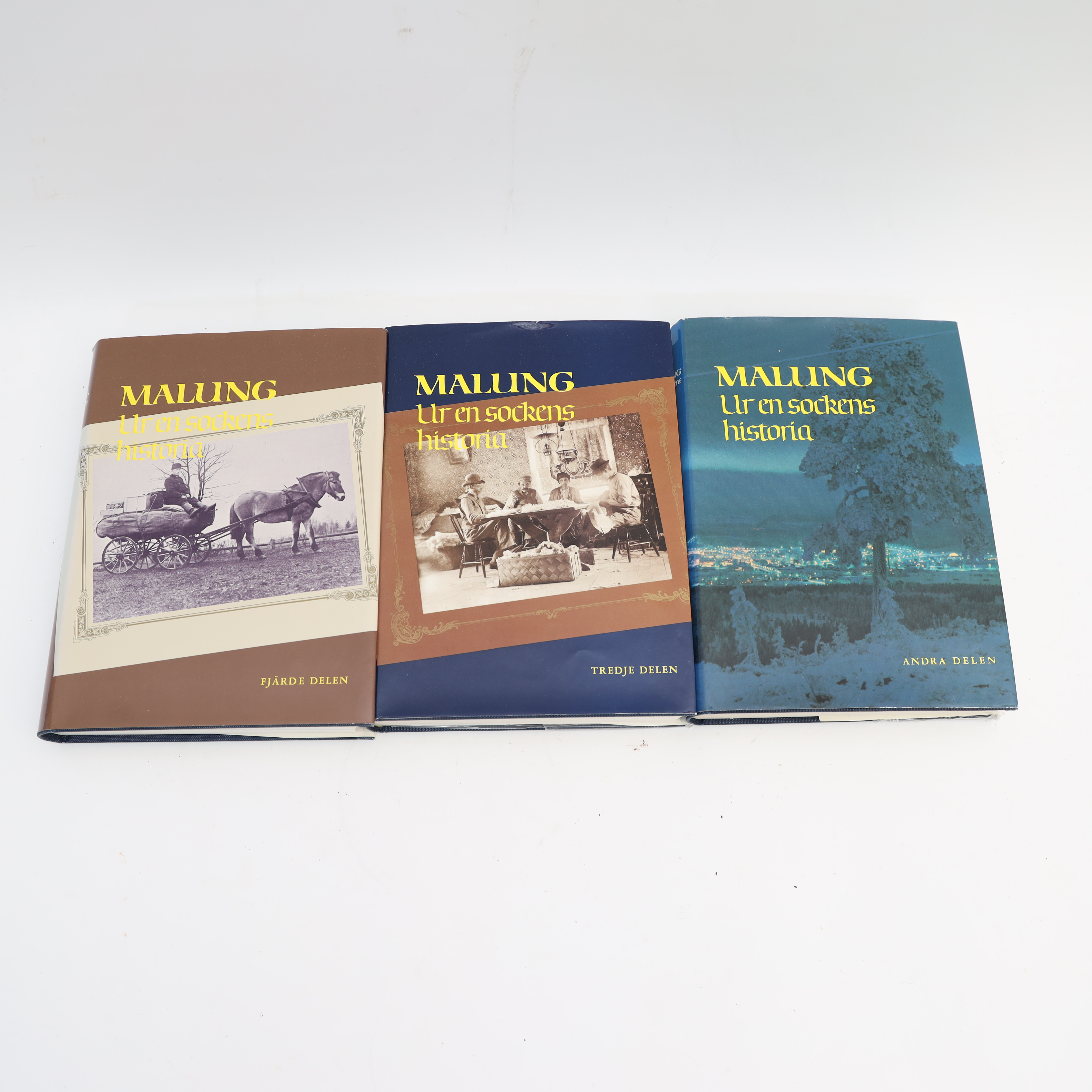 BÖCKER, 3st, Malung ur en sockens historia, del 1-3.