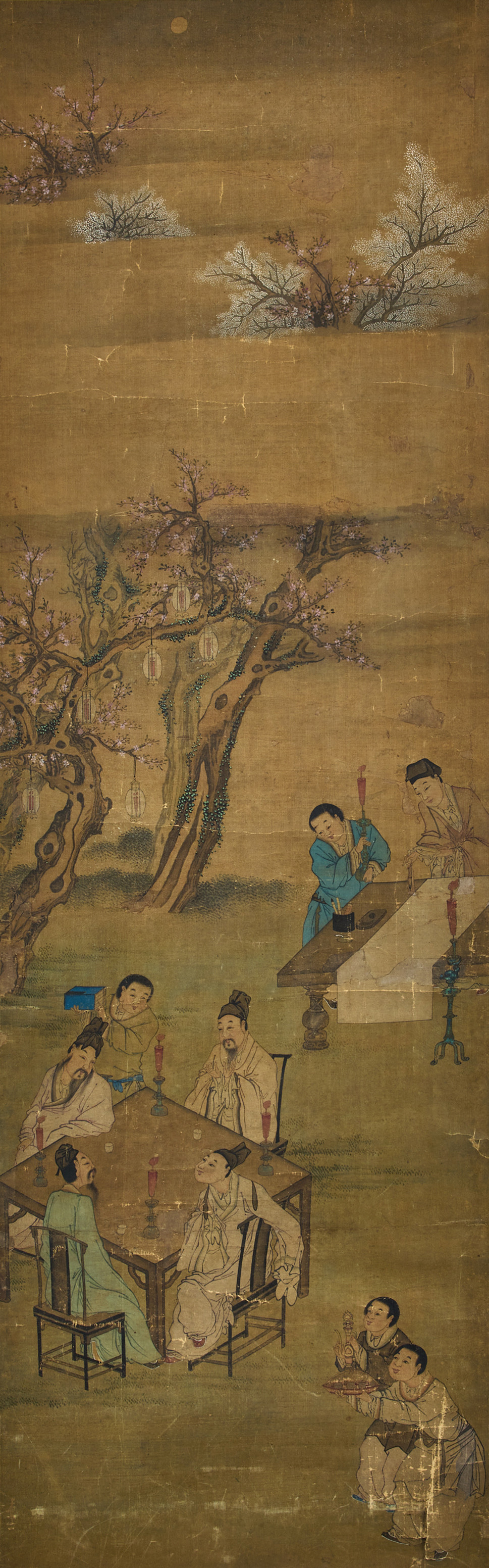 A Chinese Ink and Colour on Silk.