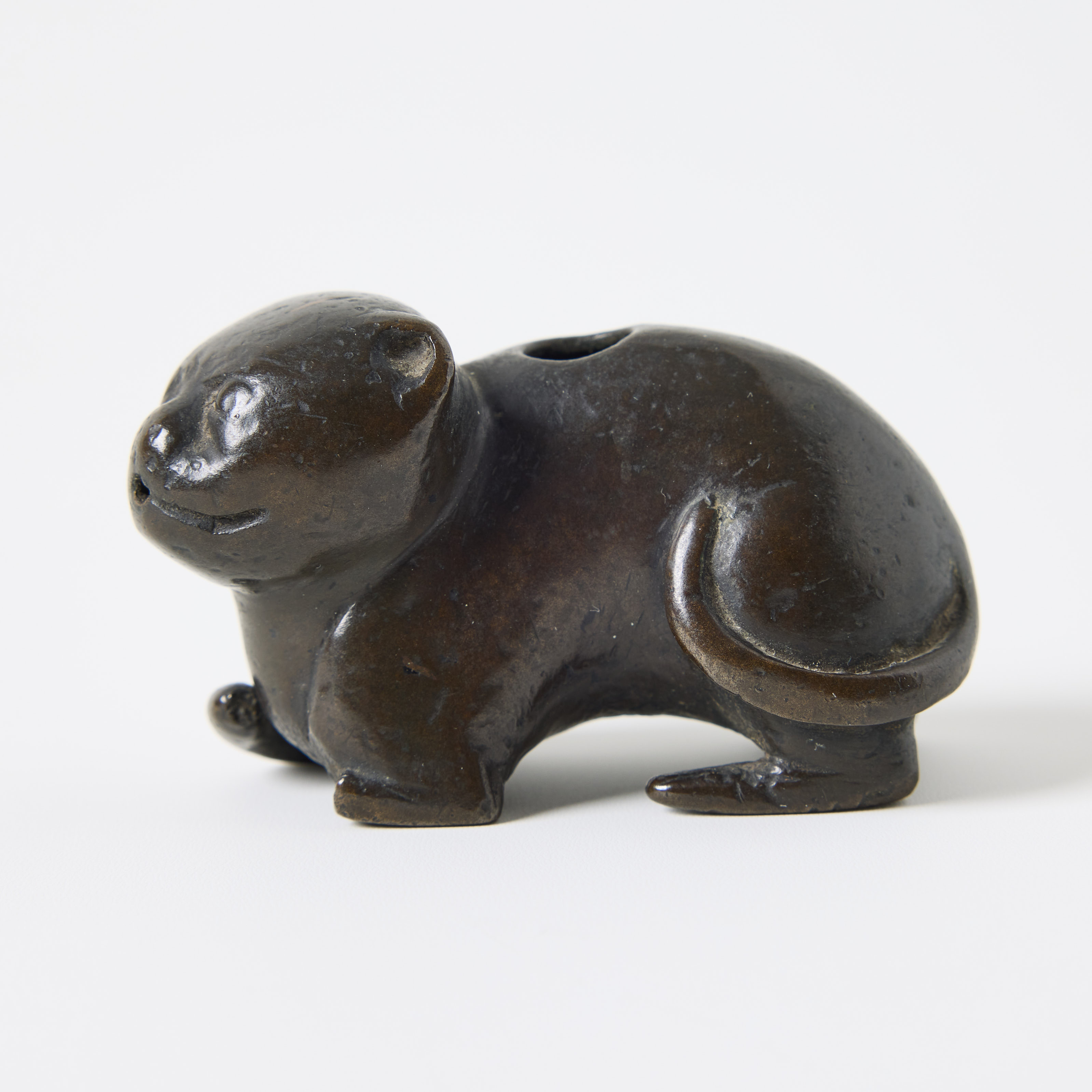 A Chinese Bronze Animal Water Dropper.