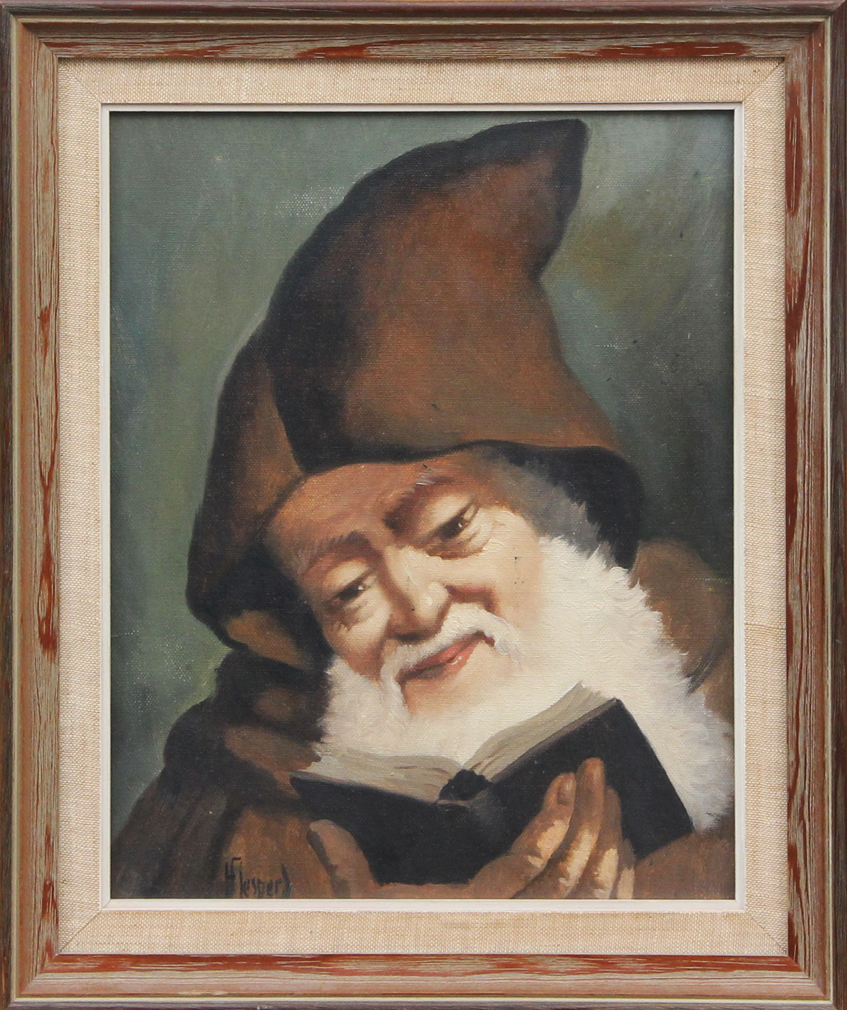 OIDENTIFIERAD KONSTNÄR. OLJA, på duk, signerad, 1900-talets mitt.