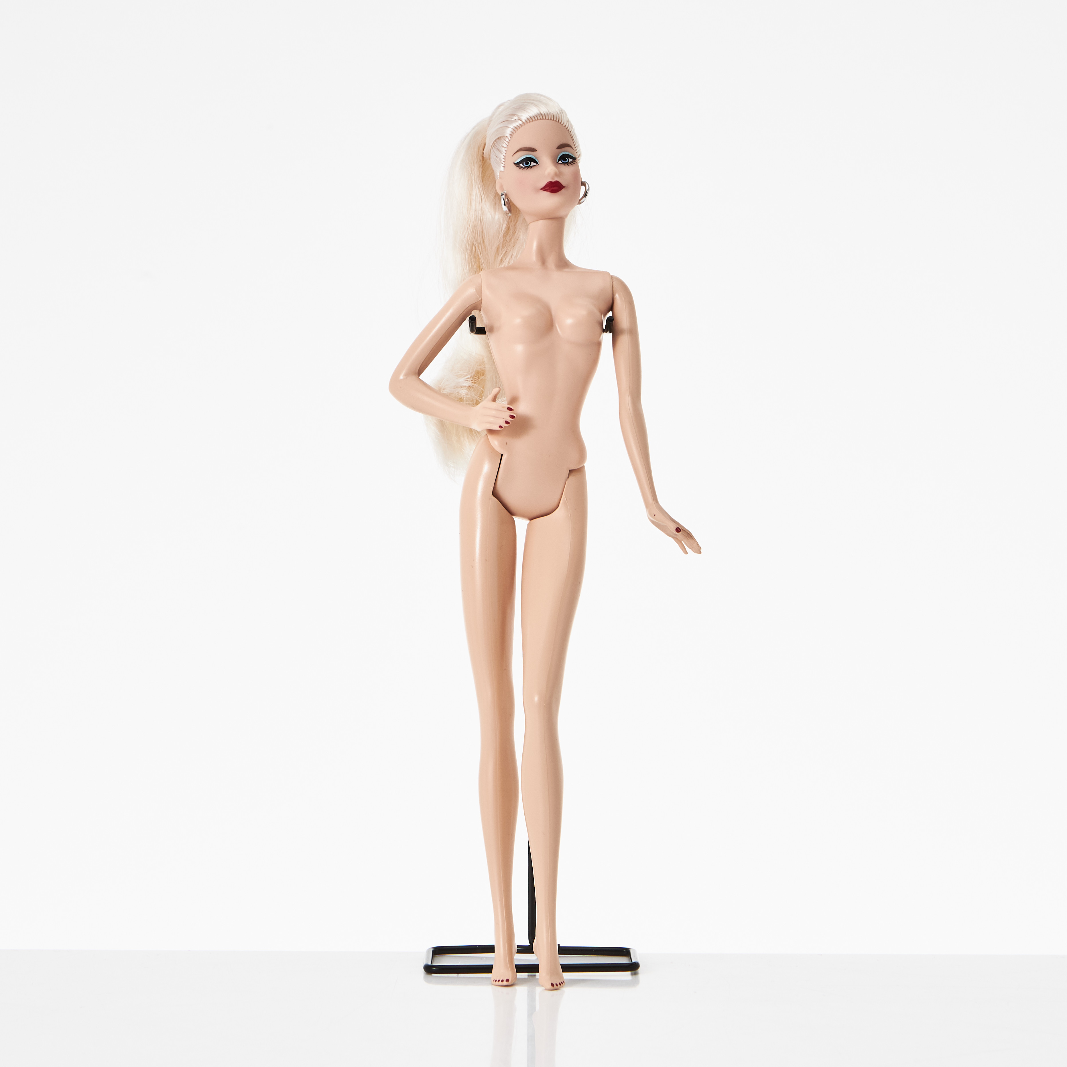 BARBIE, 2019 Blonde Barbie 60th Anniversary Caucasian Nude Doll (2019), Mattel.