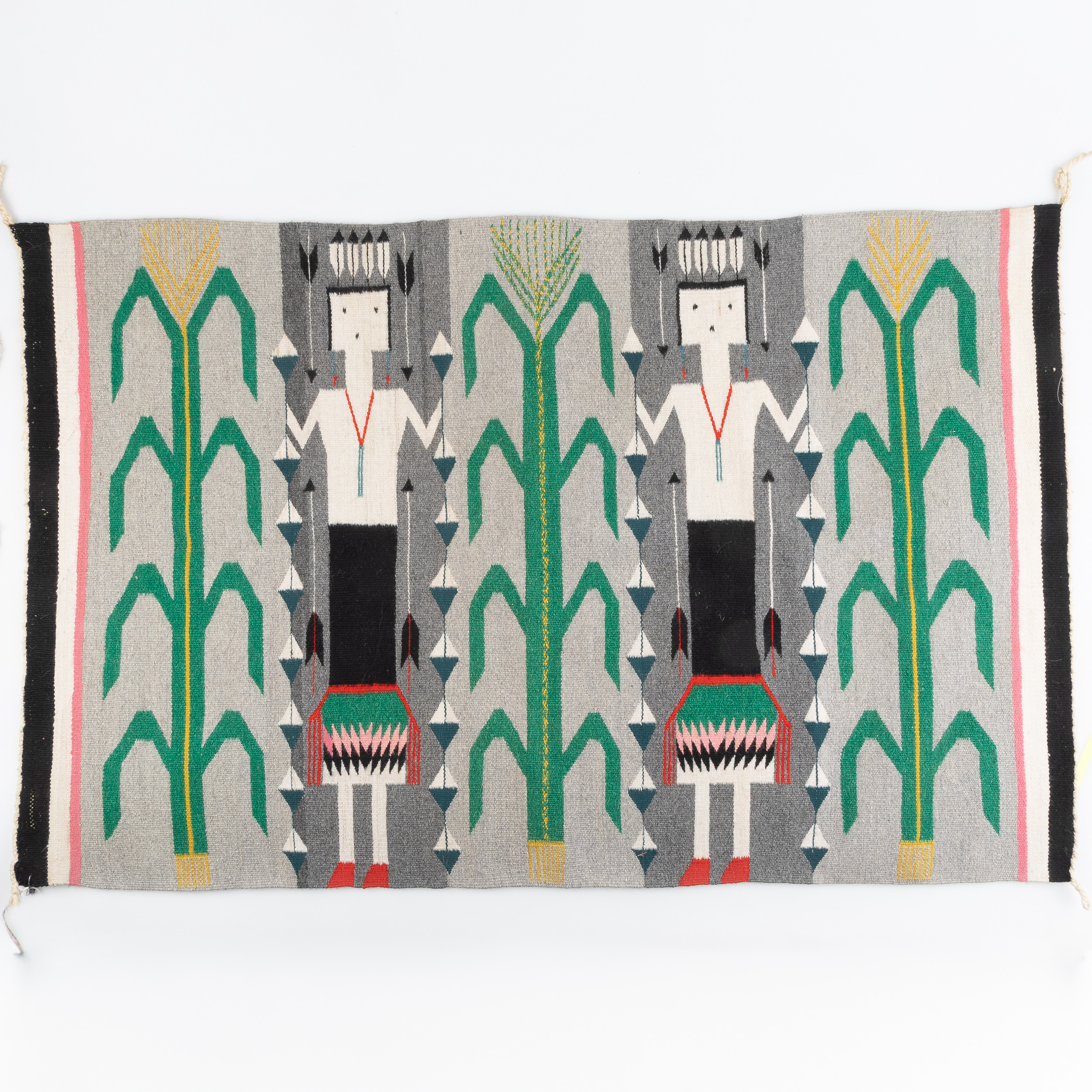 TEXTIL / MATTA, "Navajo Indian rug", Yei-motiv, 1969, ca 70 x 109 cm.