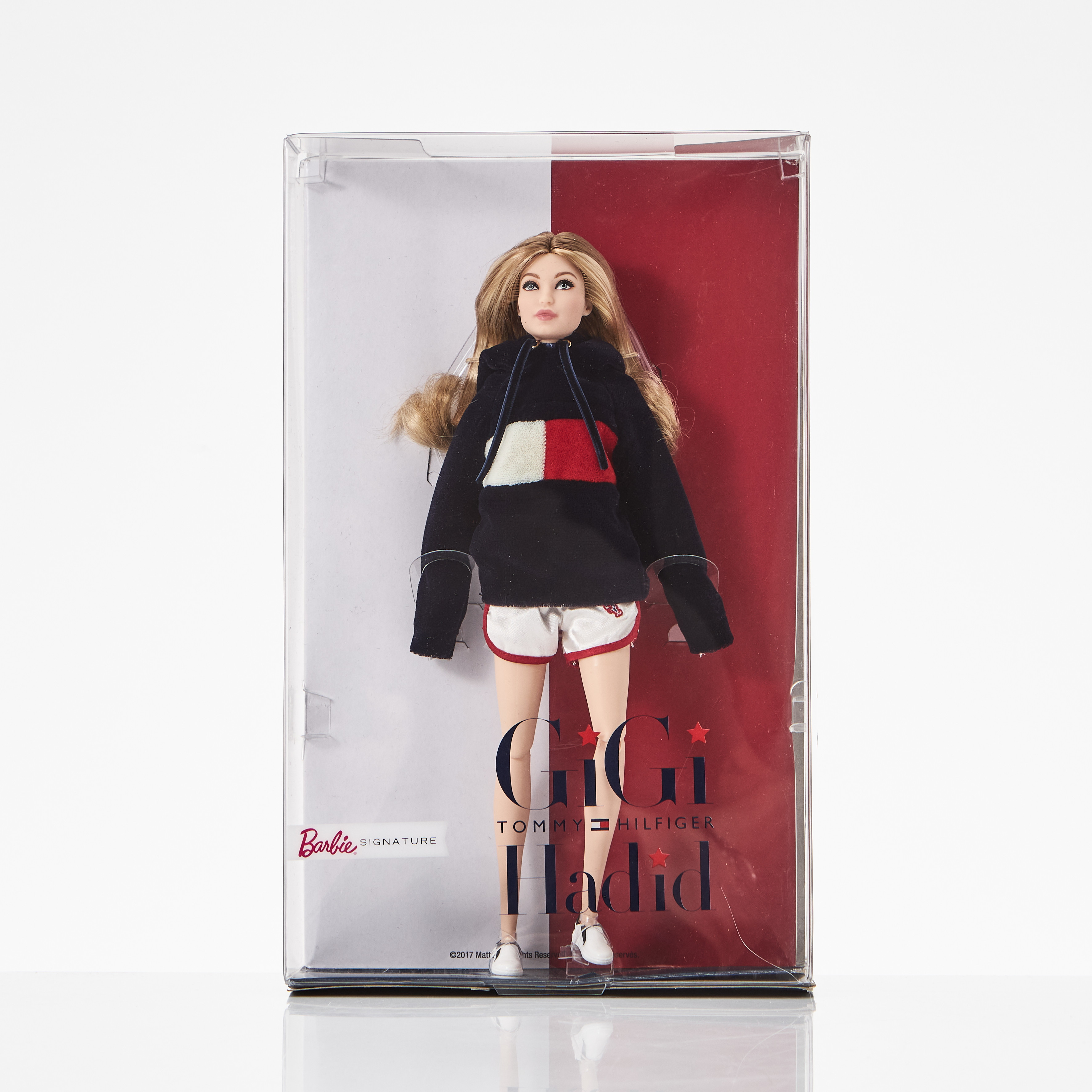 BARBIE, #FPV63 Gigi Hadid Featuring Tommy Hilfiger, Barbie Signature, (Box date 2017), Mattel.