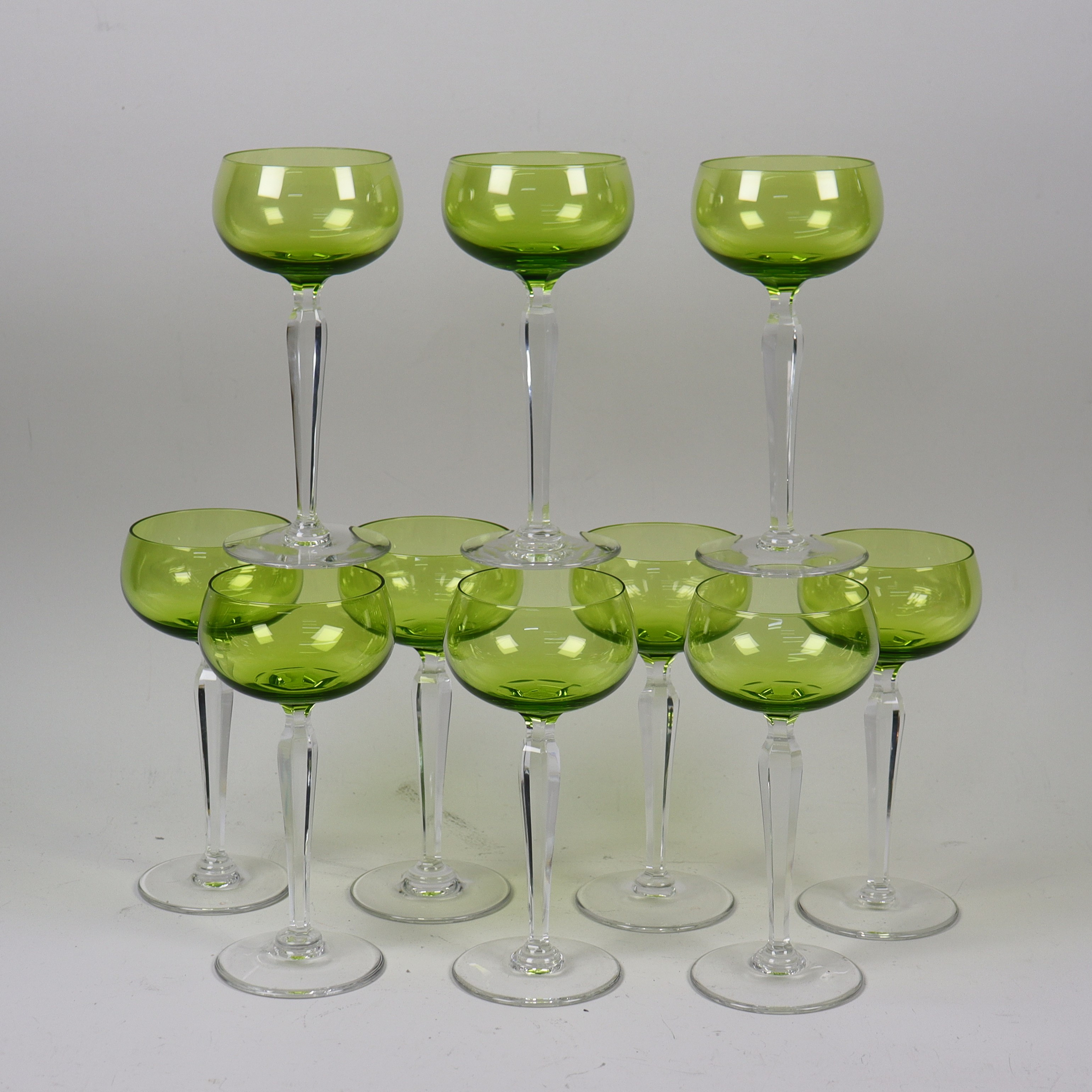 VITVINSGLAS, 10 st, glas, 1900-tal.