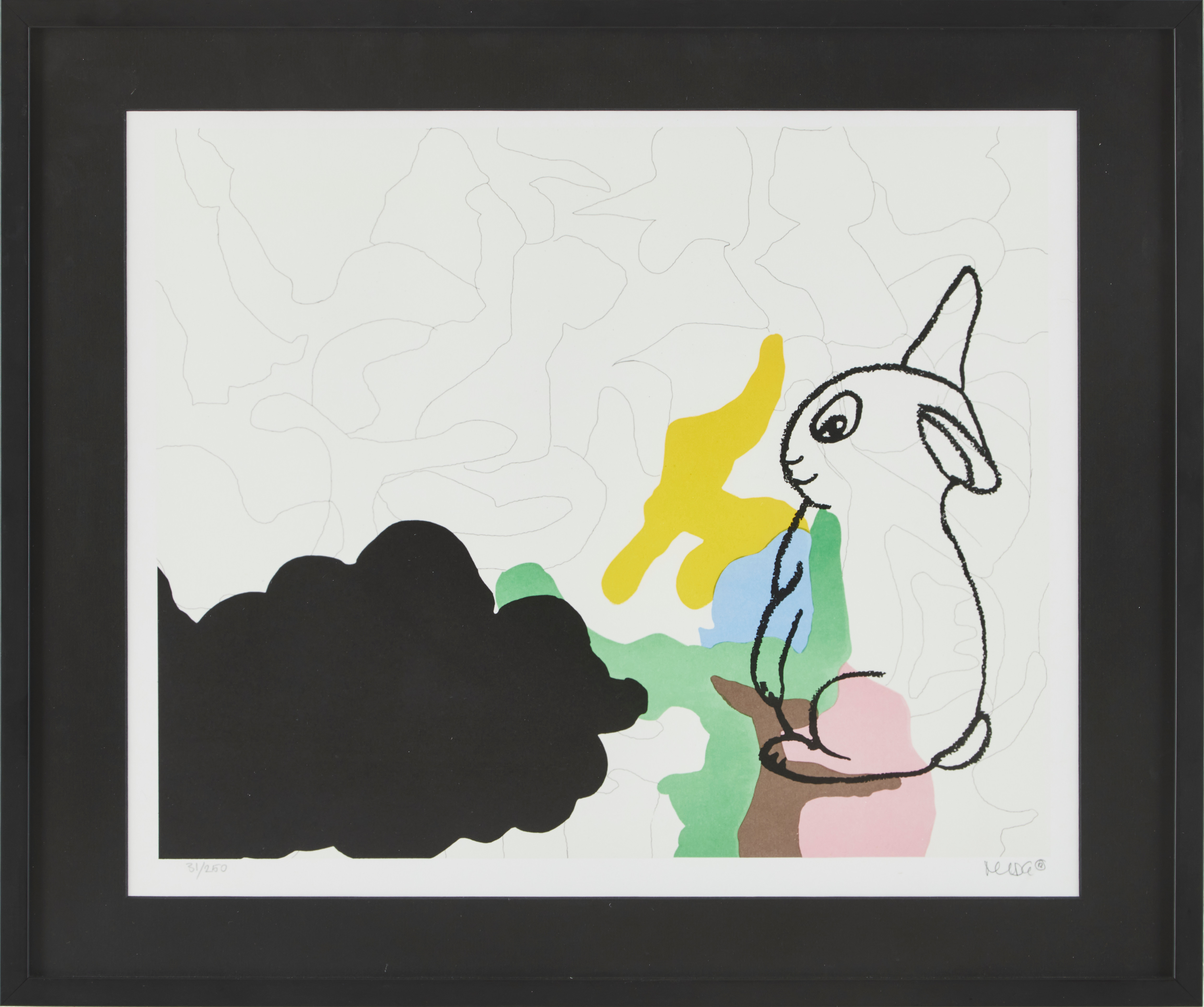 MARIANNE LINDBERG DE GEER. "Rabbit Tales", färglitografi, signerad, numrerad 31/250.