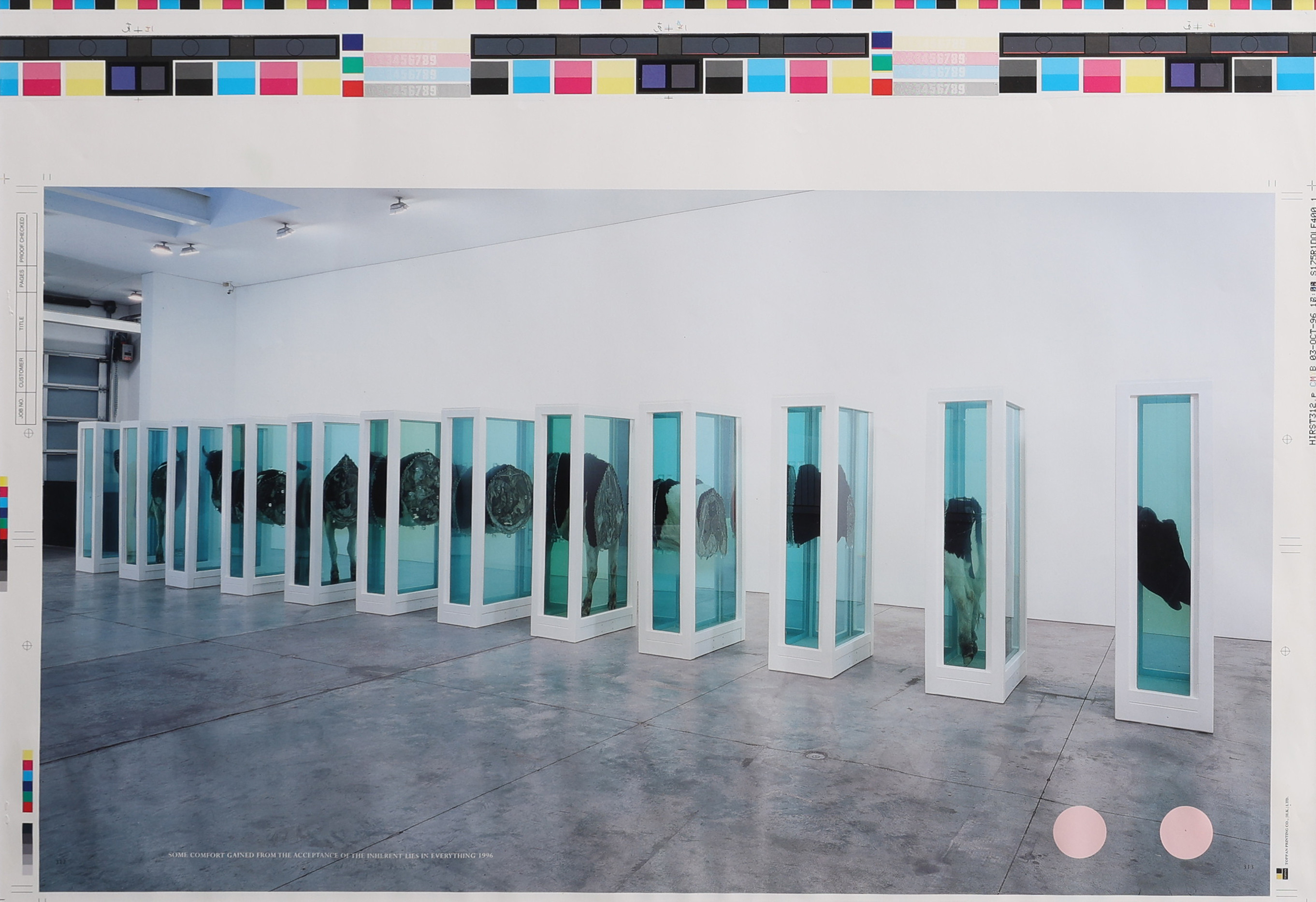 DAMIEN HIRST. EFTER. PROVTRYCK UR "I WANT TO SPEND THE REST OF MY LIFE EVERYWHERE, WITH EVERYONE, ONE TO ONE, ALWAYS, FOREVER, NOW", PRINT 1996.
