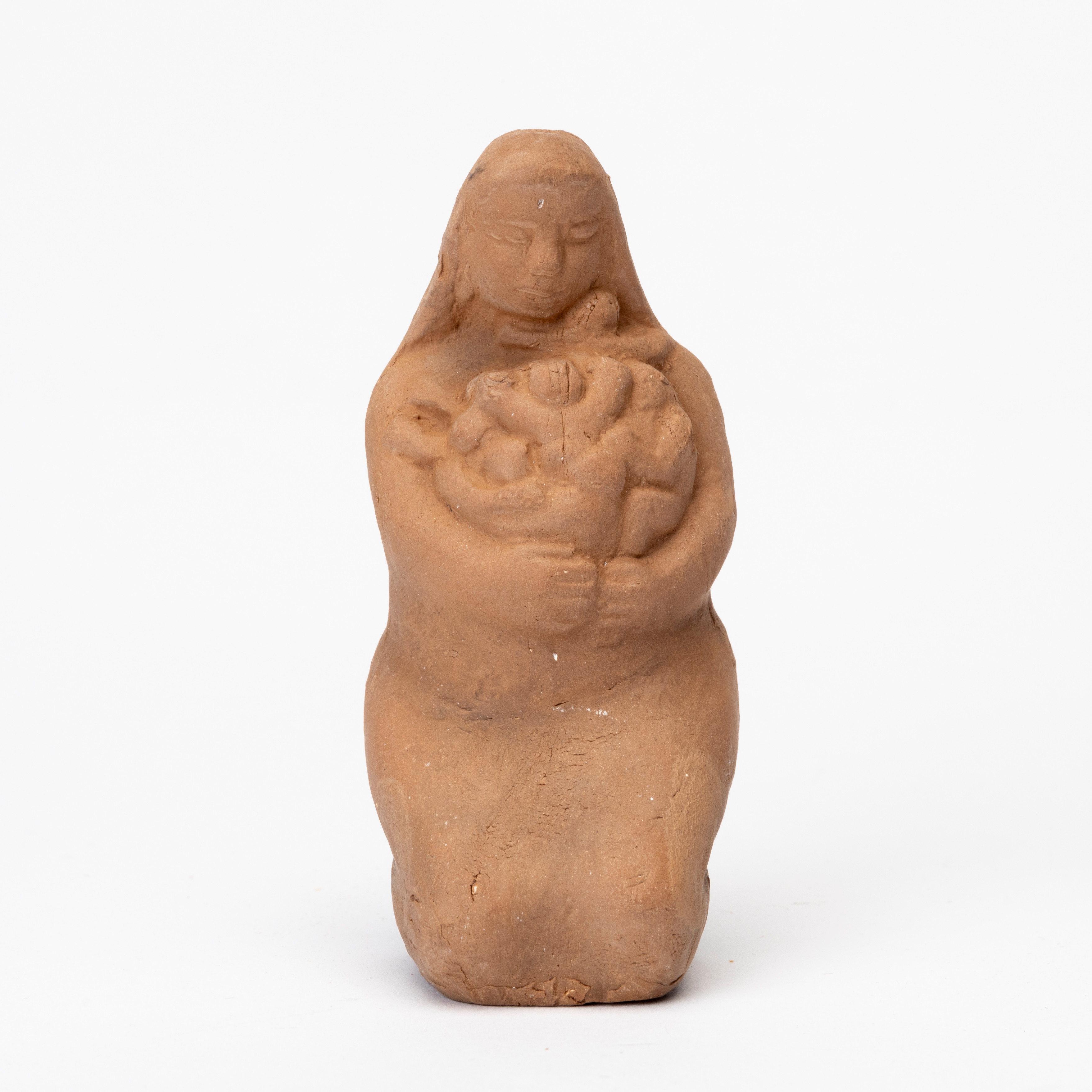 DAVID WRETLING (1901-86). Figurin, "Moder jord", terracotta, signerad, D.W.