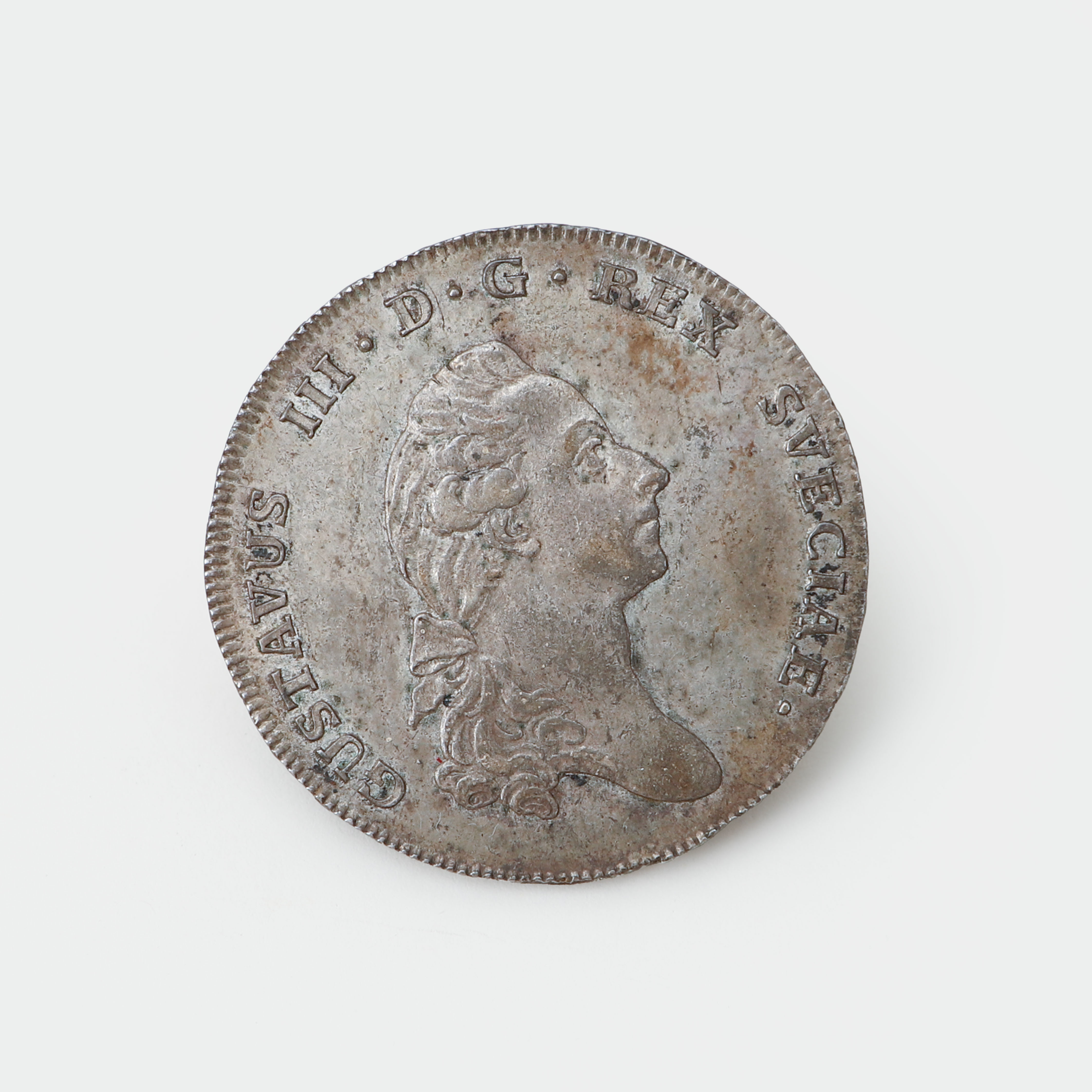 SILVERMYNT, 1/3 Riksdaler, Gustav III, 1776.