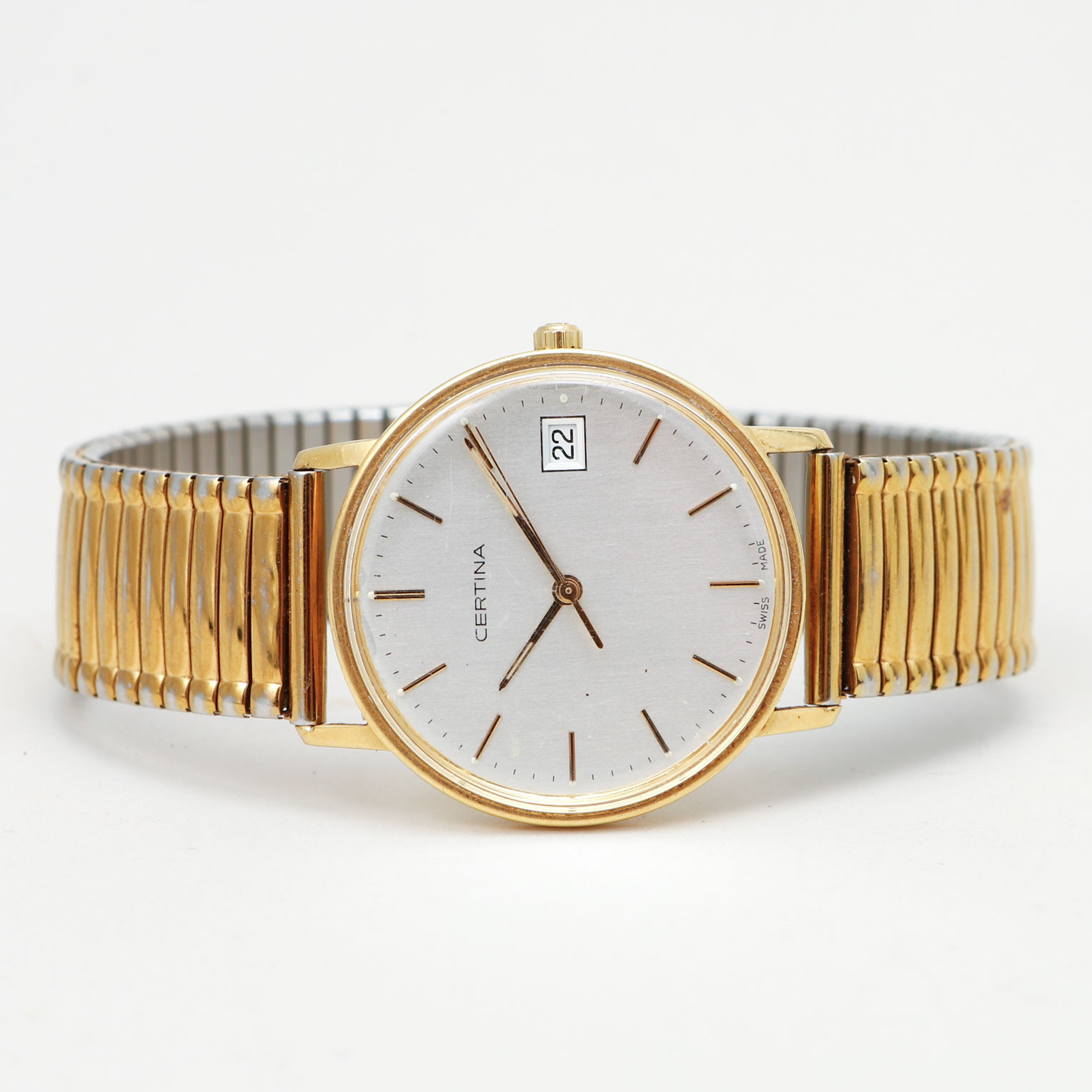 ARMBANDSUR, Certina, 18k guld, quartz, ca 1983.