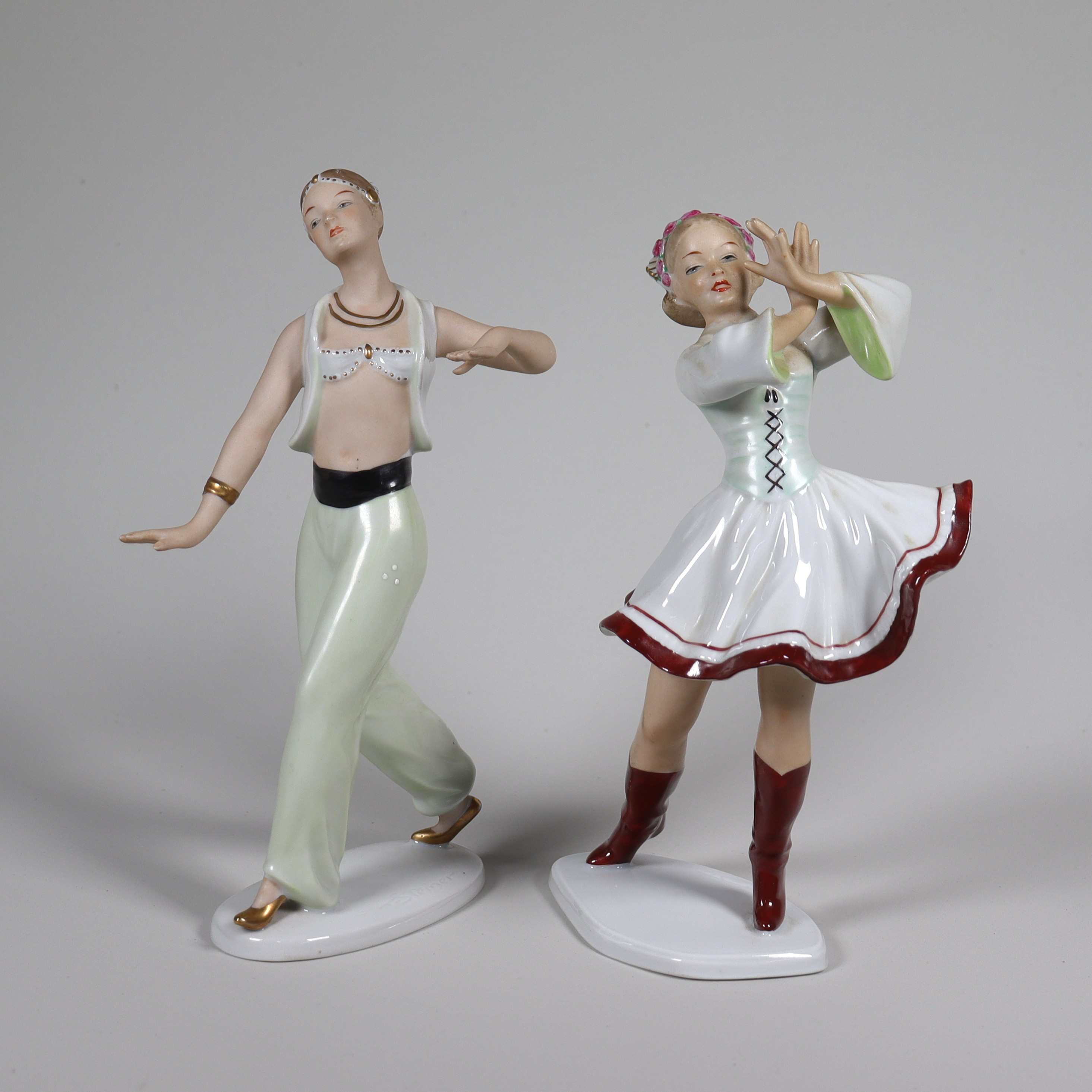 FIGURINER, Wallendorf, Tyskland, dansöser, 2 st.