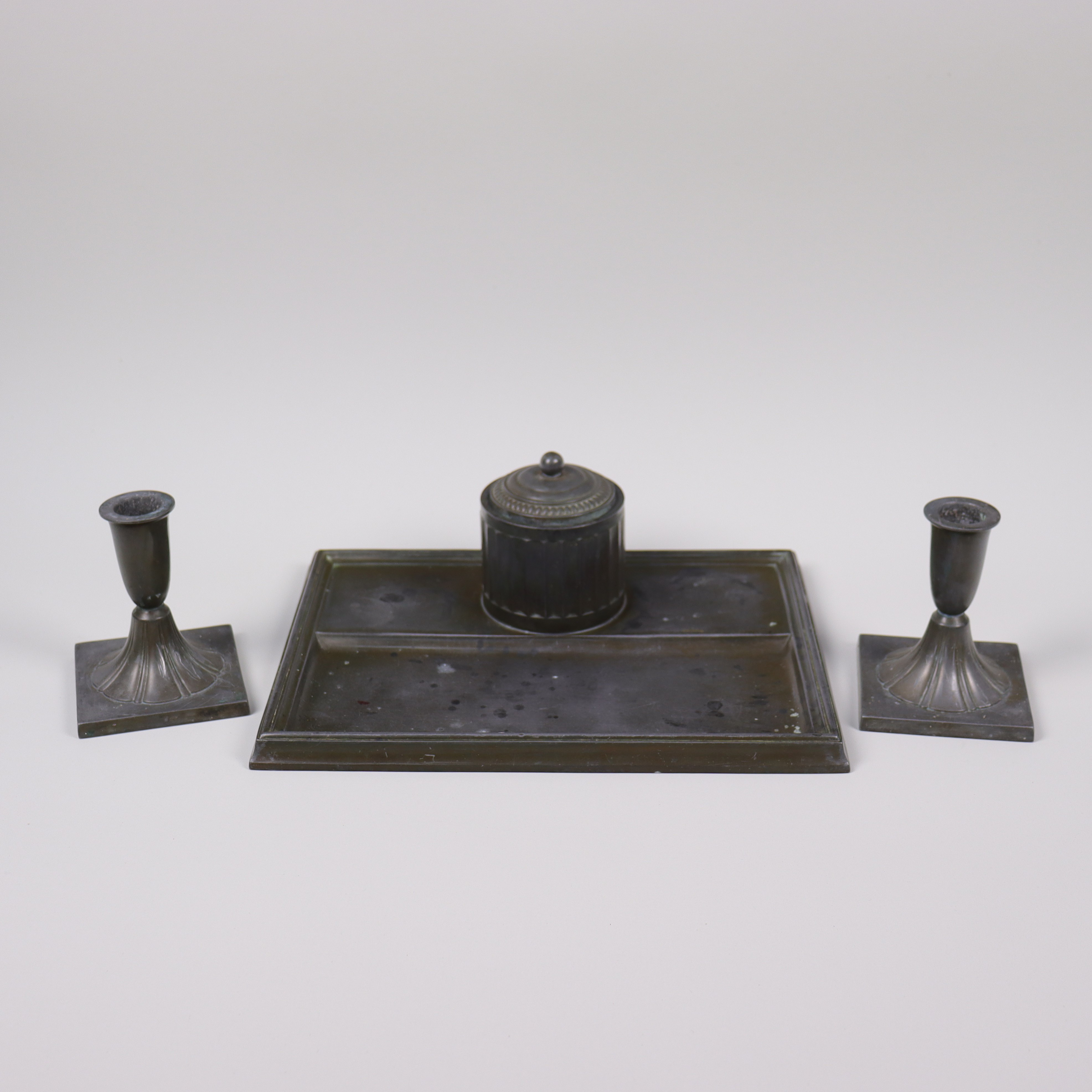 JUST ANDERSEN. skrivställ, Danmark, art deco, 1930-tal, 3 delar.