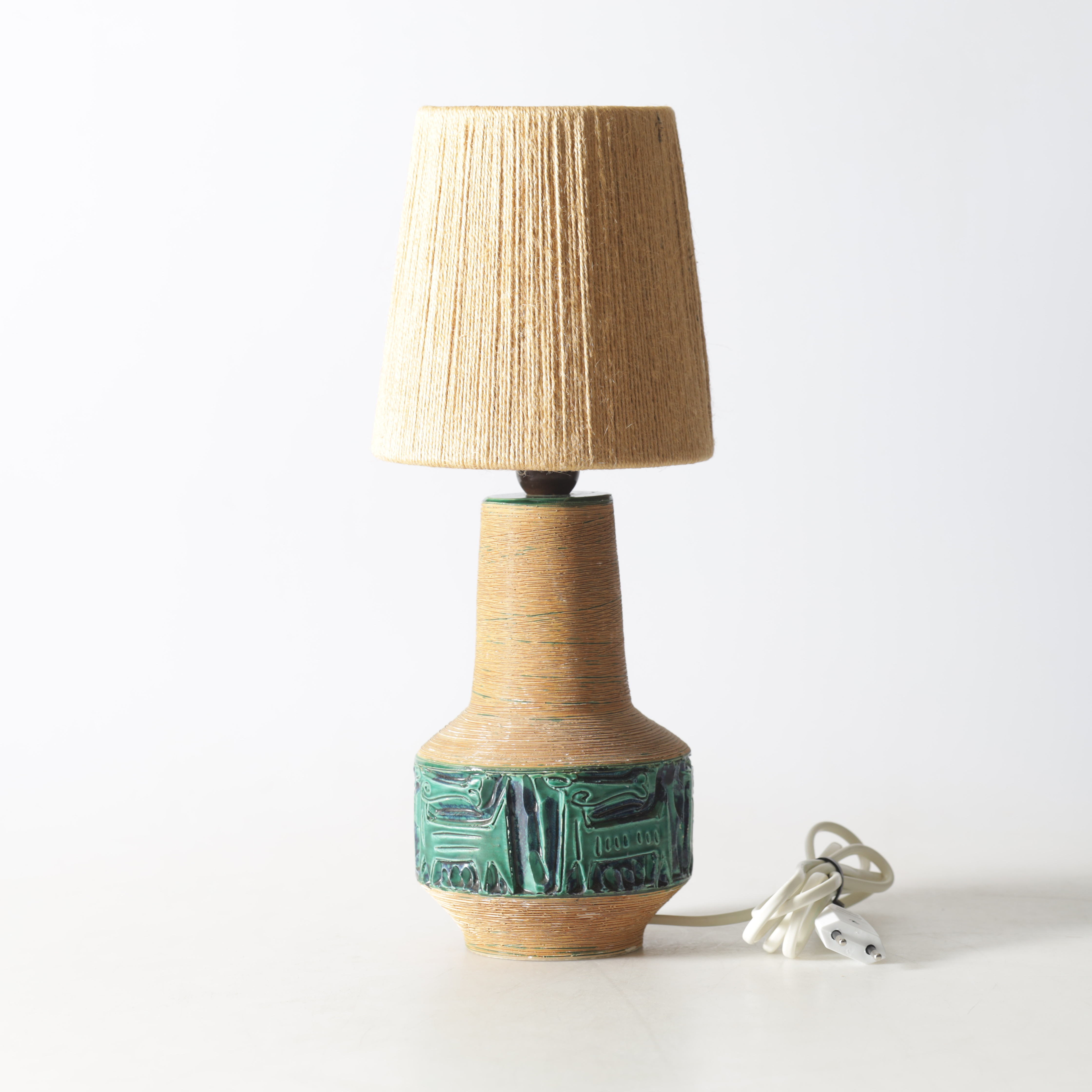 FRATELLI FANCIULLACCI. bordslampa, keramik, Italien, 1960-/70-tal.