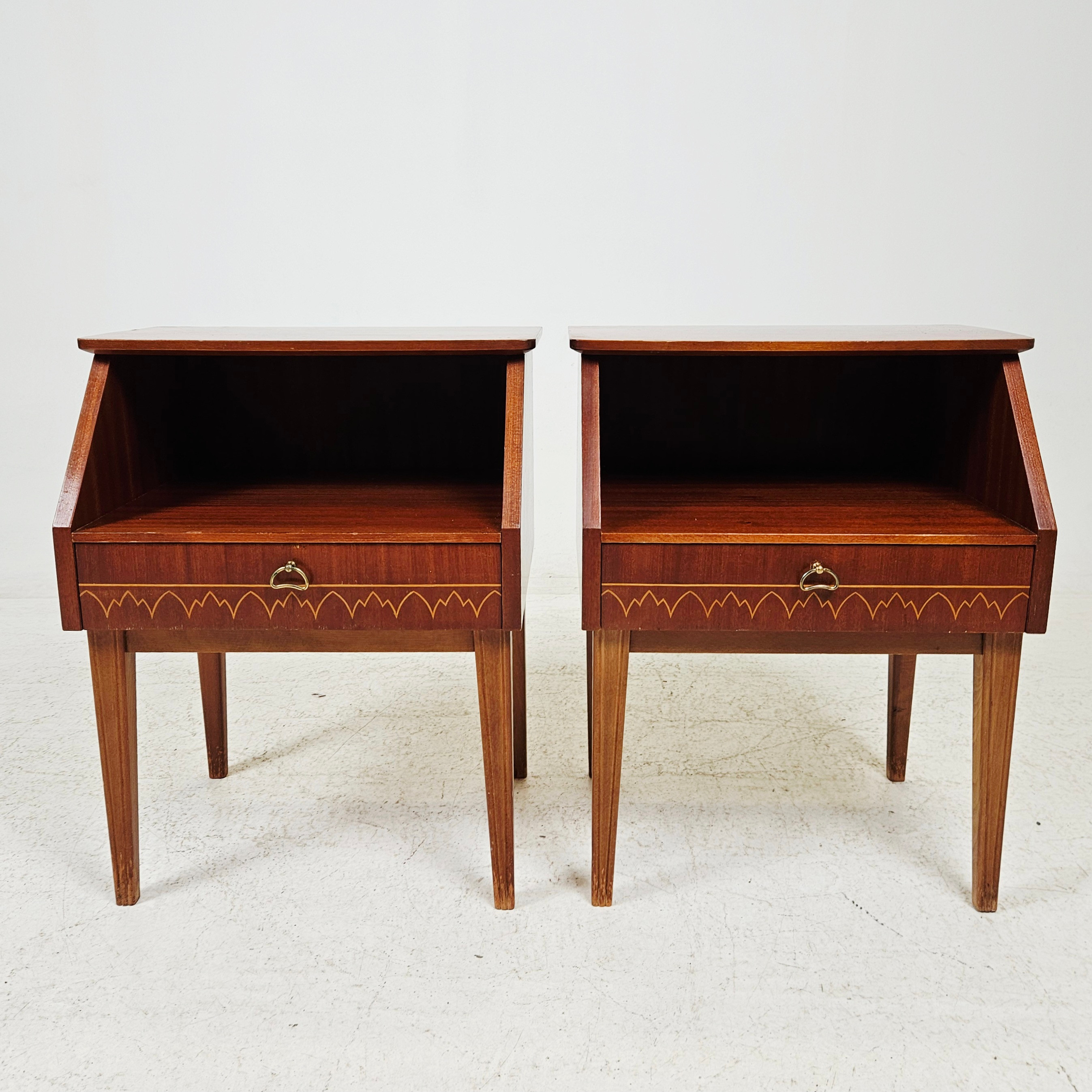 SÄNGBORD, ett par, Swedish modern, 1940/50-tal.