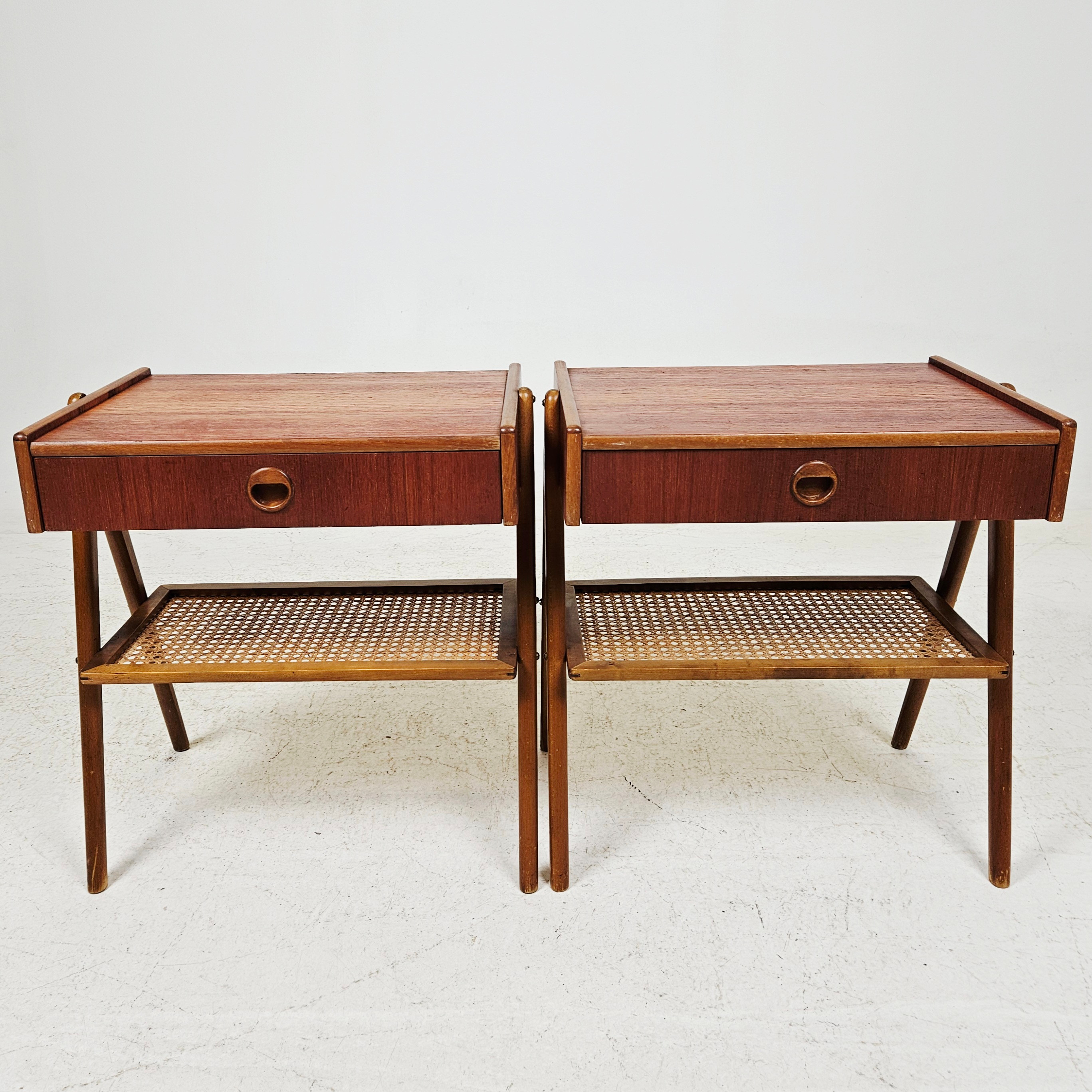 SÄNGBORD, ett par, 1950/60-tal.
