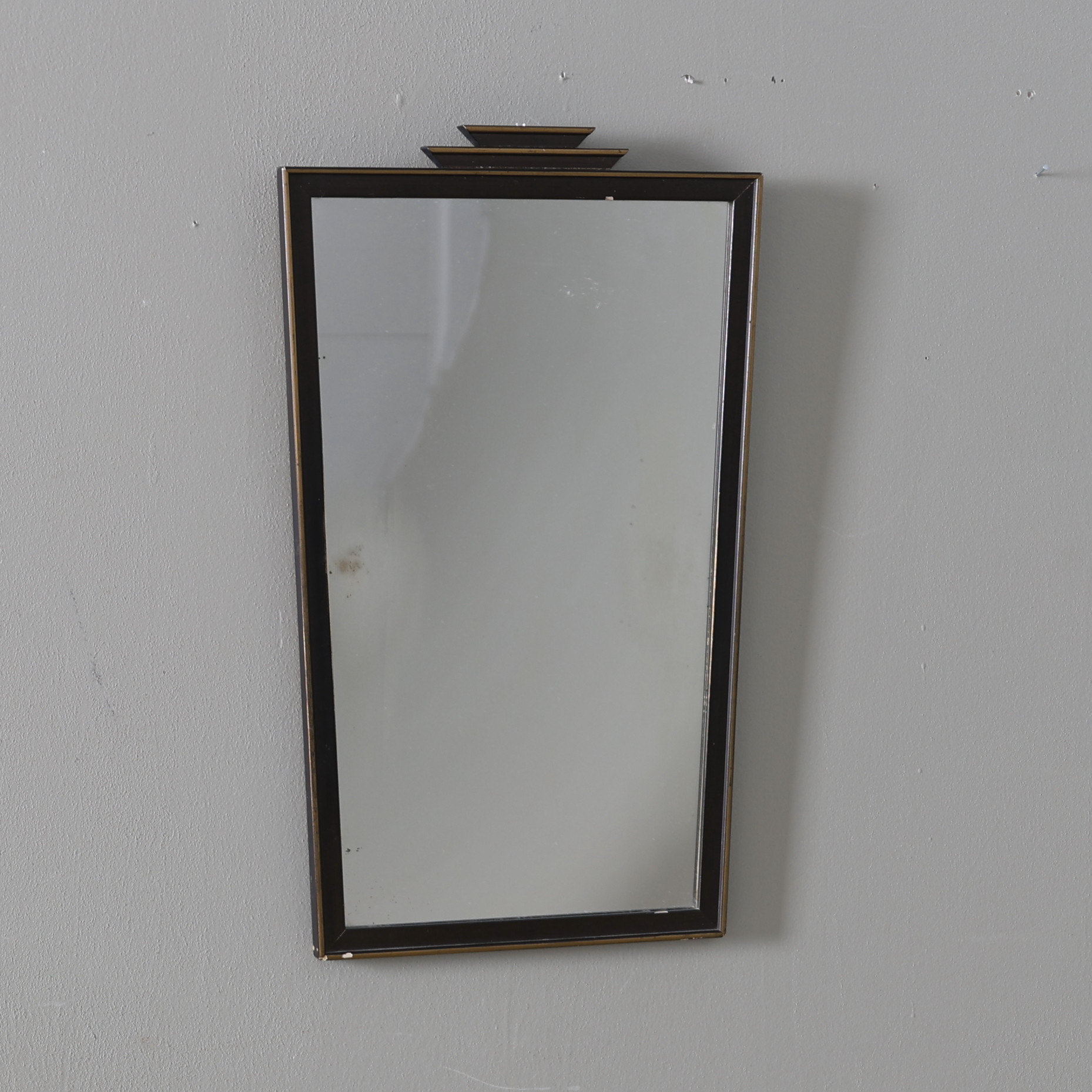SPEGEL, lackerat trä, Art Deco, 1930-tal.