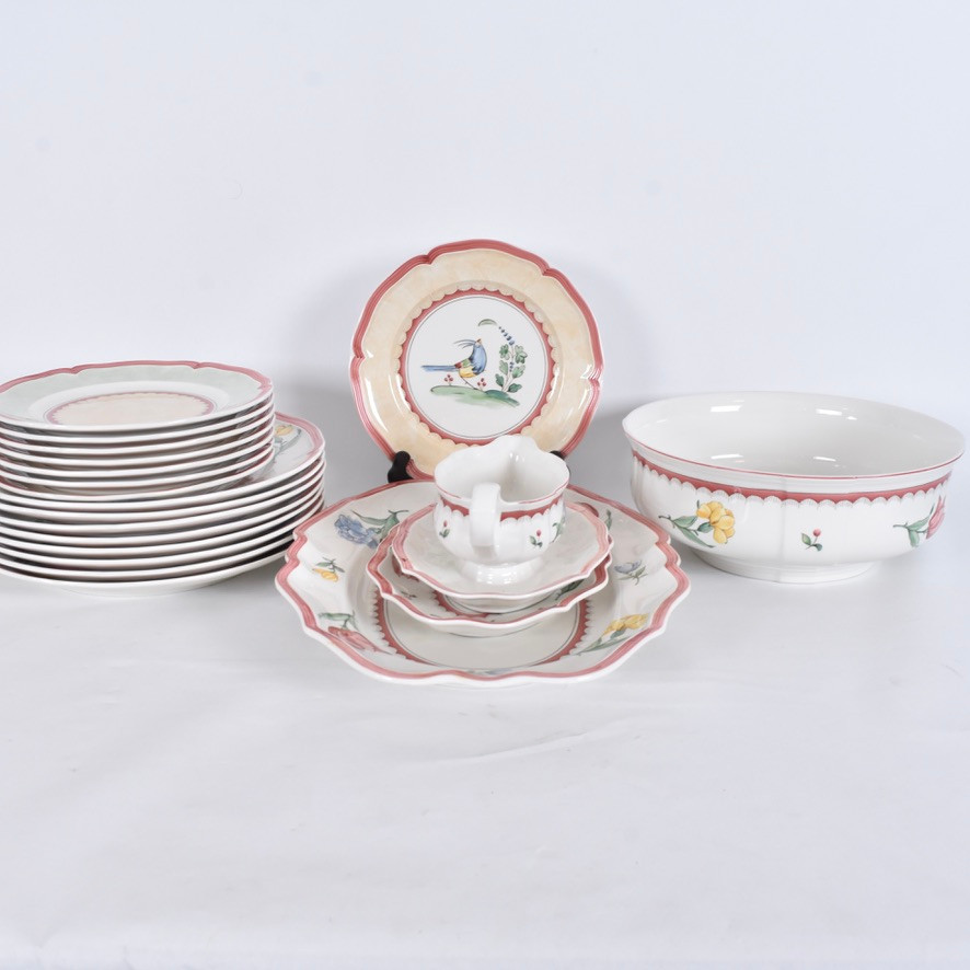 VILLEROY & BOCH. matservisdelar, fajans, Jardin d'Alsace Village.