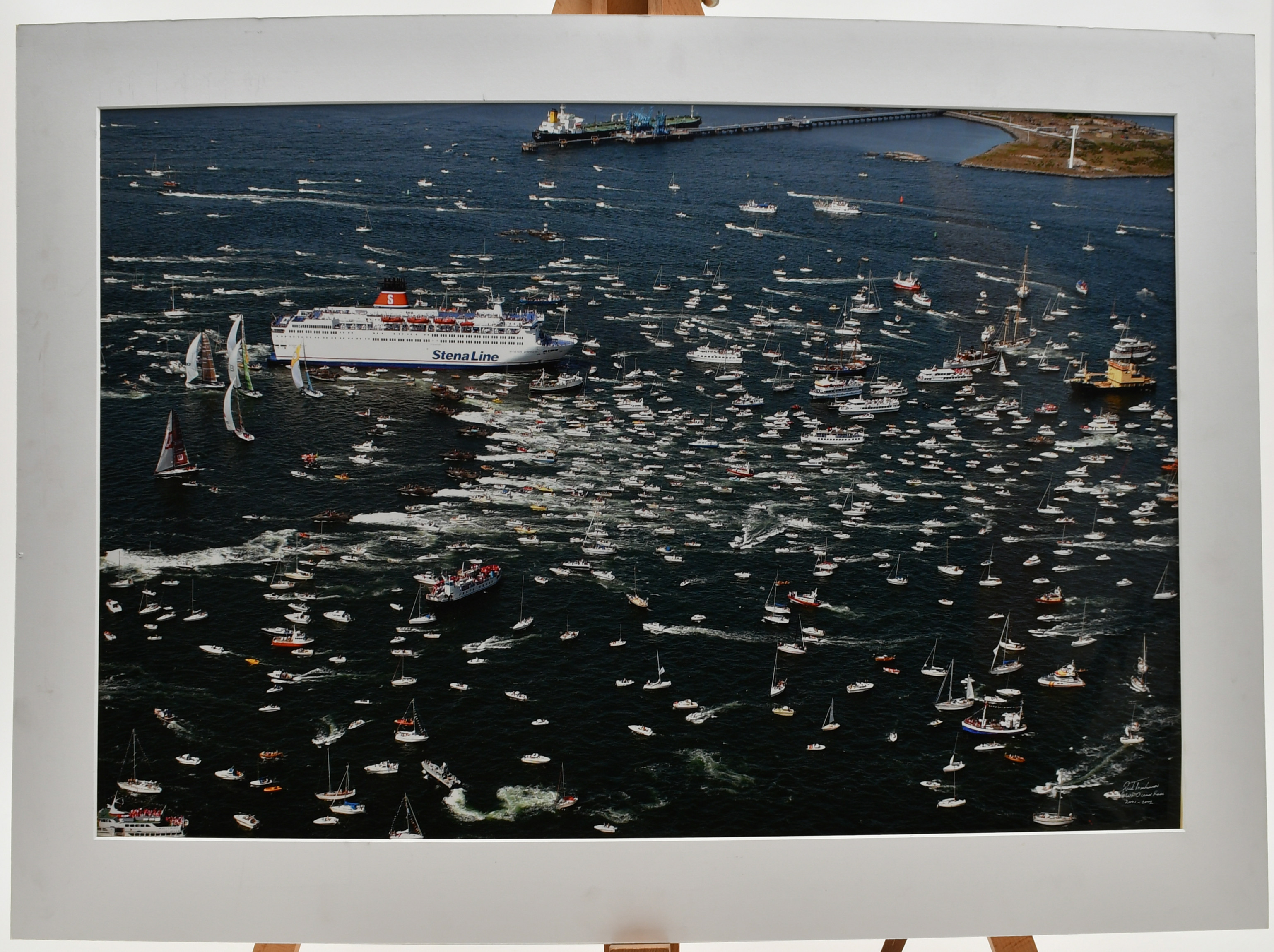 2 st fotografier. Volvo Ocean Race 2001 - 2002 Rick Tomlinson.