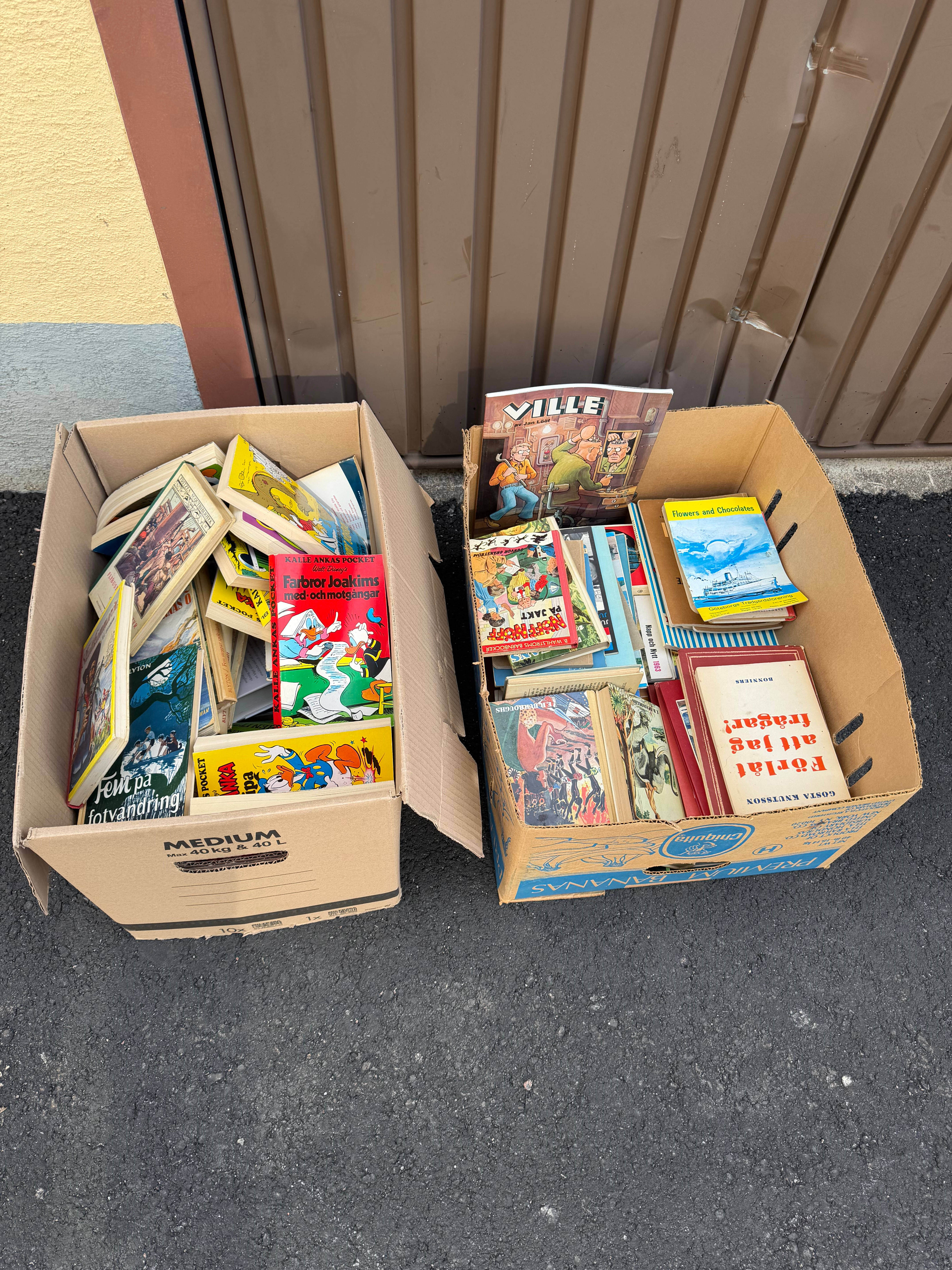 PARTI BÖCKER och KATALOGER, bl.a. Kalle Anka, Hobby tidningar.