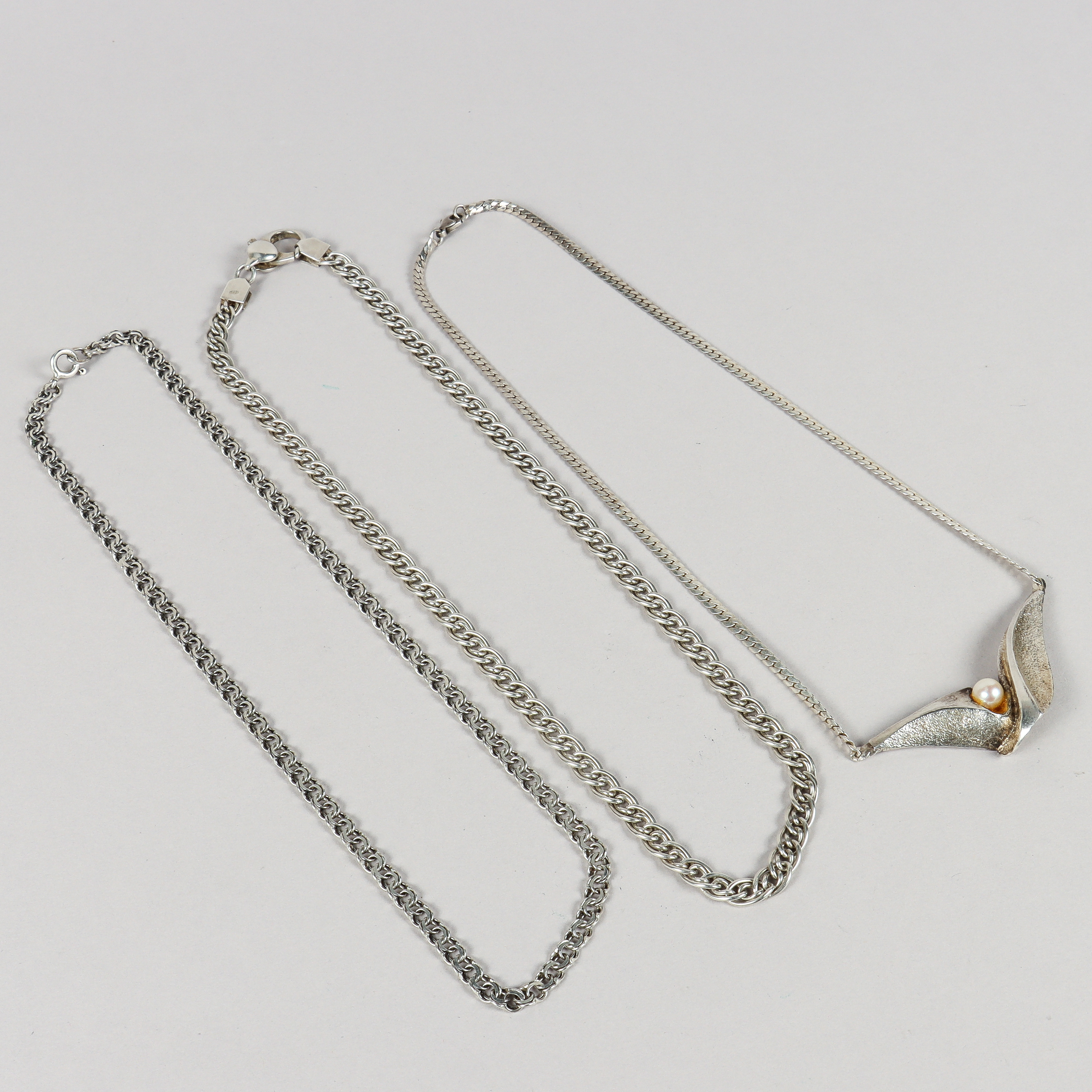 COLLIER 3 stycken, silver.