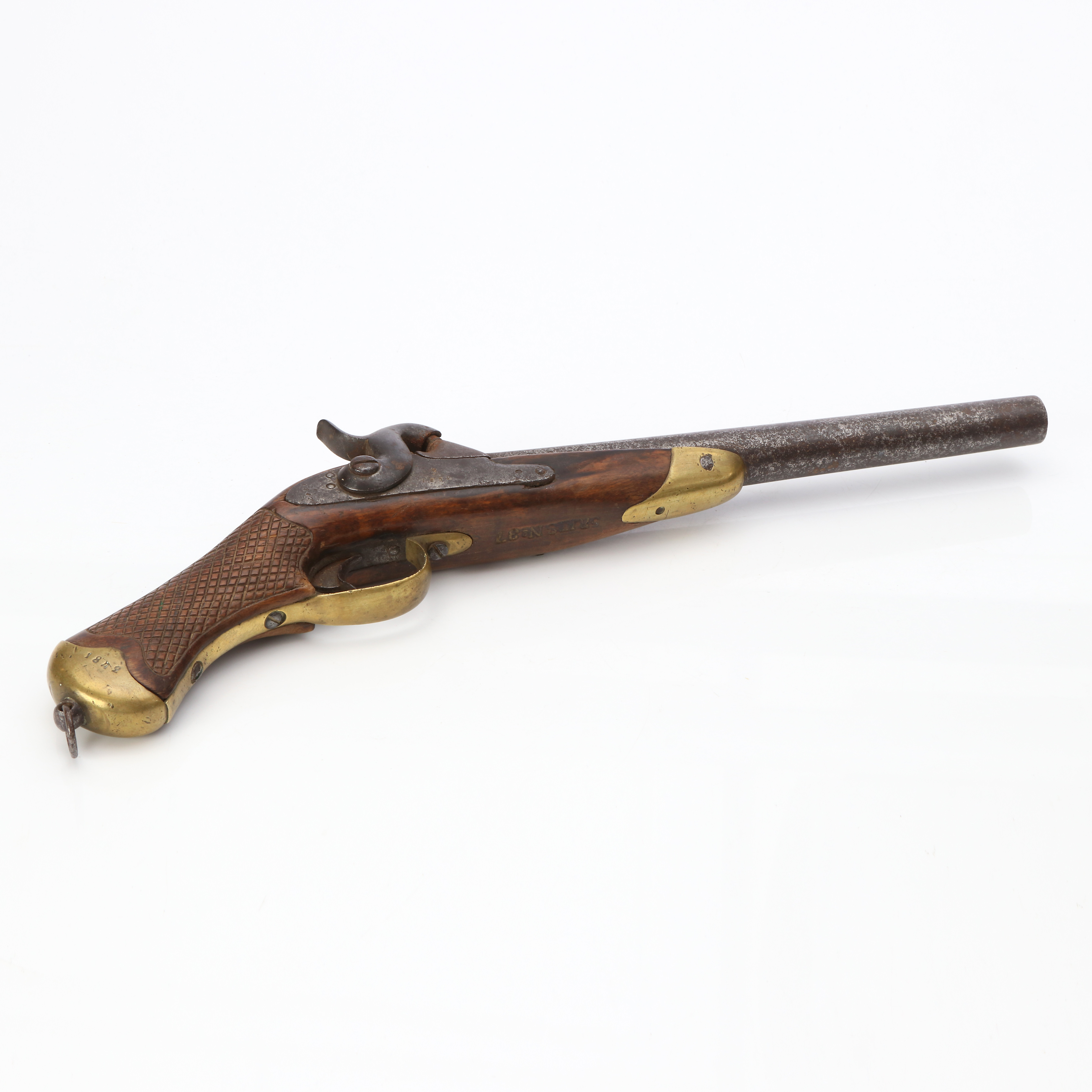 RYTTARPISTOL. SVERIGE, M/1850. Tillverkad 1852. Märkt 5RKaS No67.