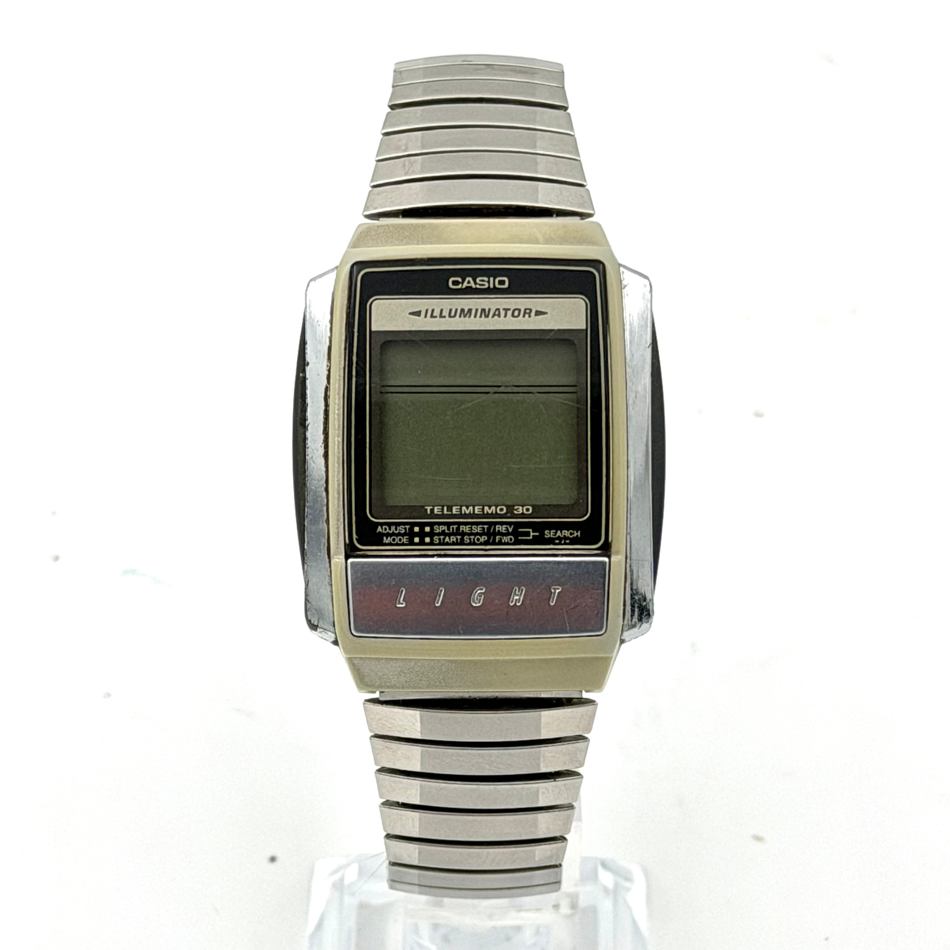 CASIO A210 TELEMEMO 30, armbandsur, 1980-tal, quartz, stål och plast.