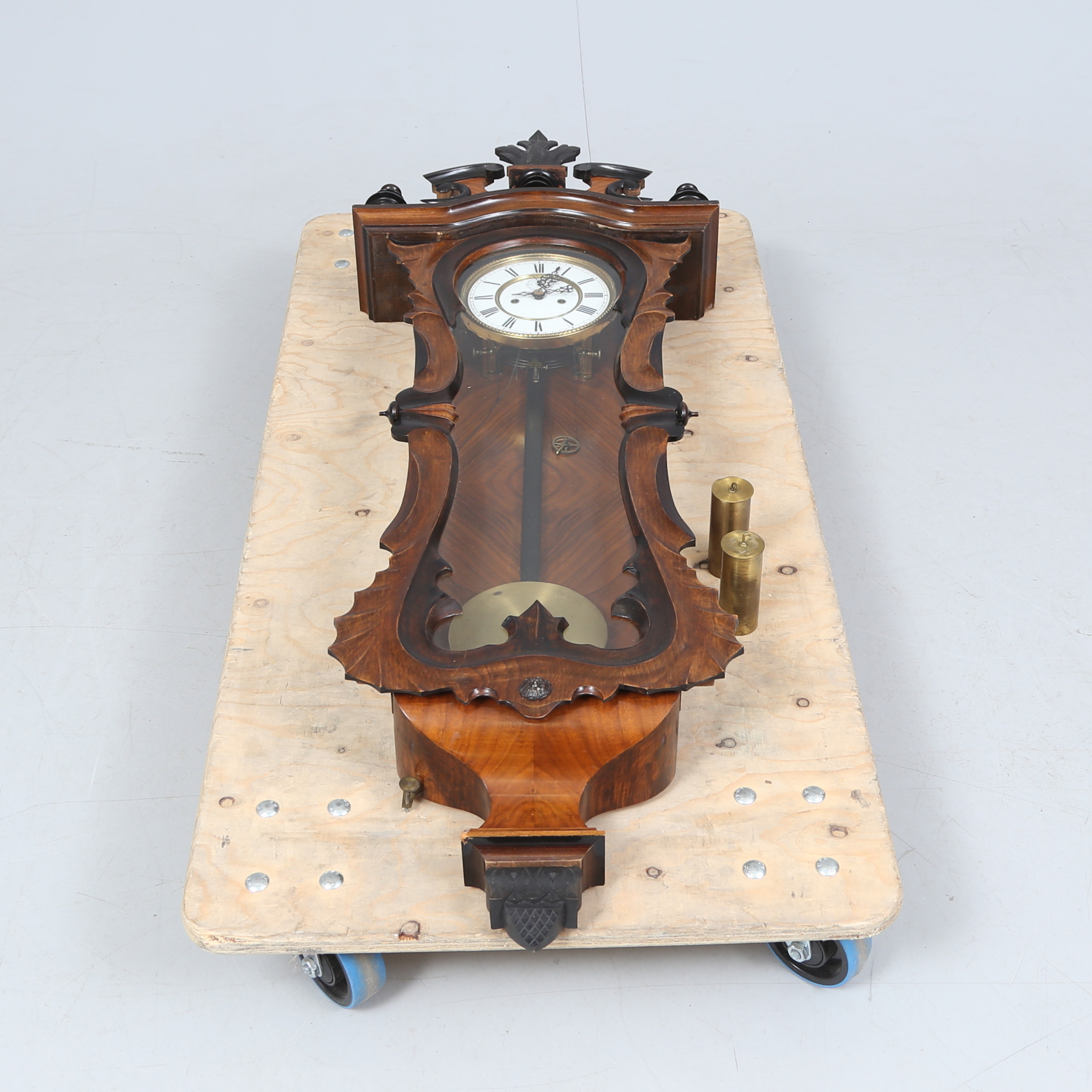 VÄGGUR, lodregulator, 1800/1900-tal.