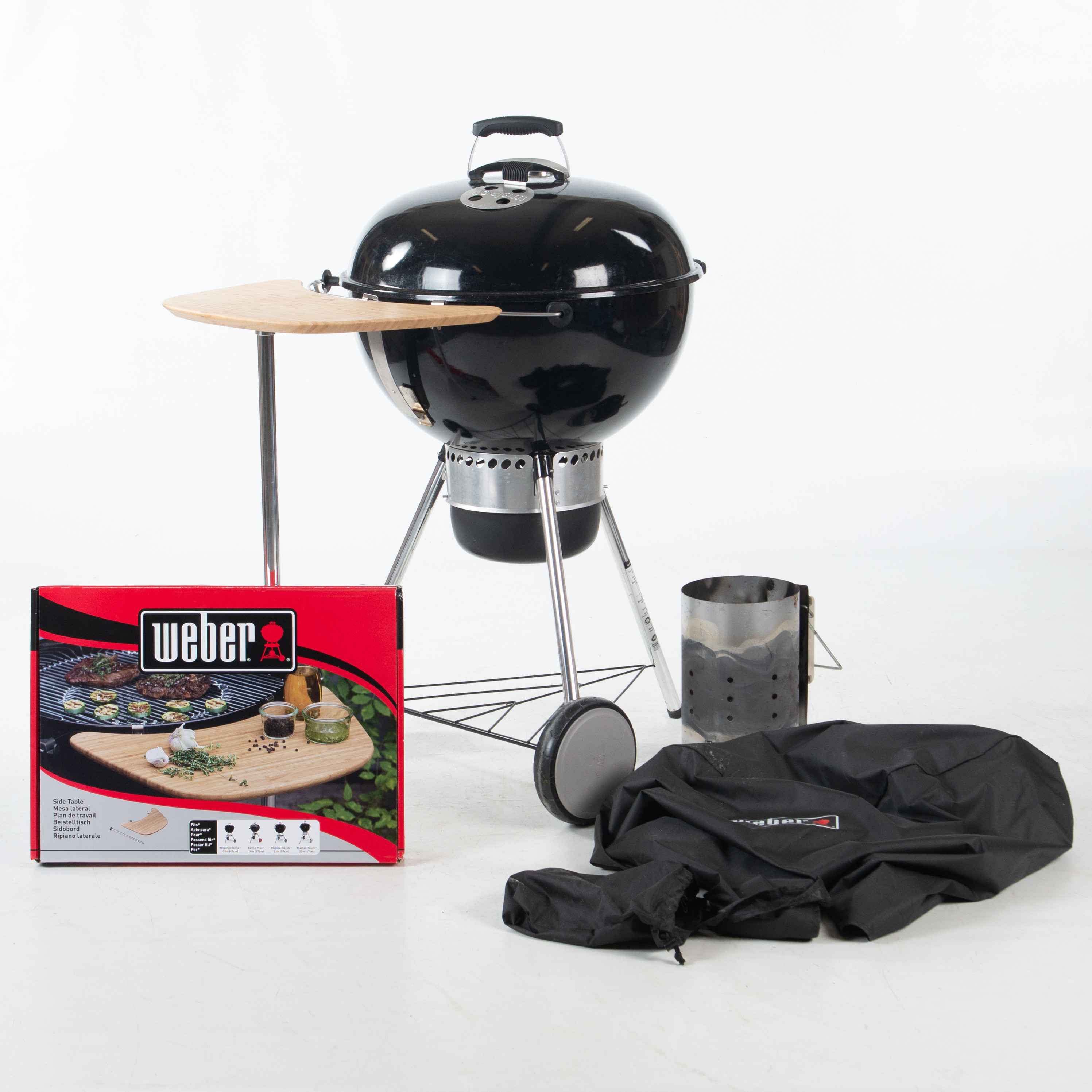 WEBER KOLGRILL MED TILLBEHÖR.