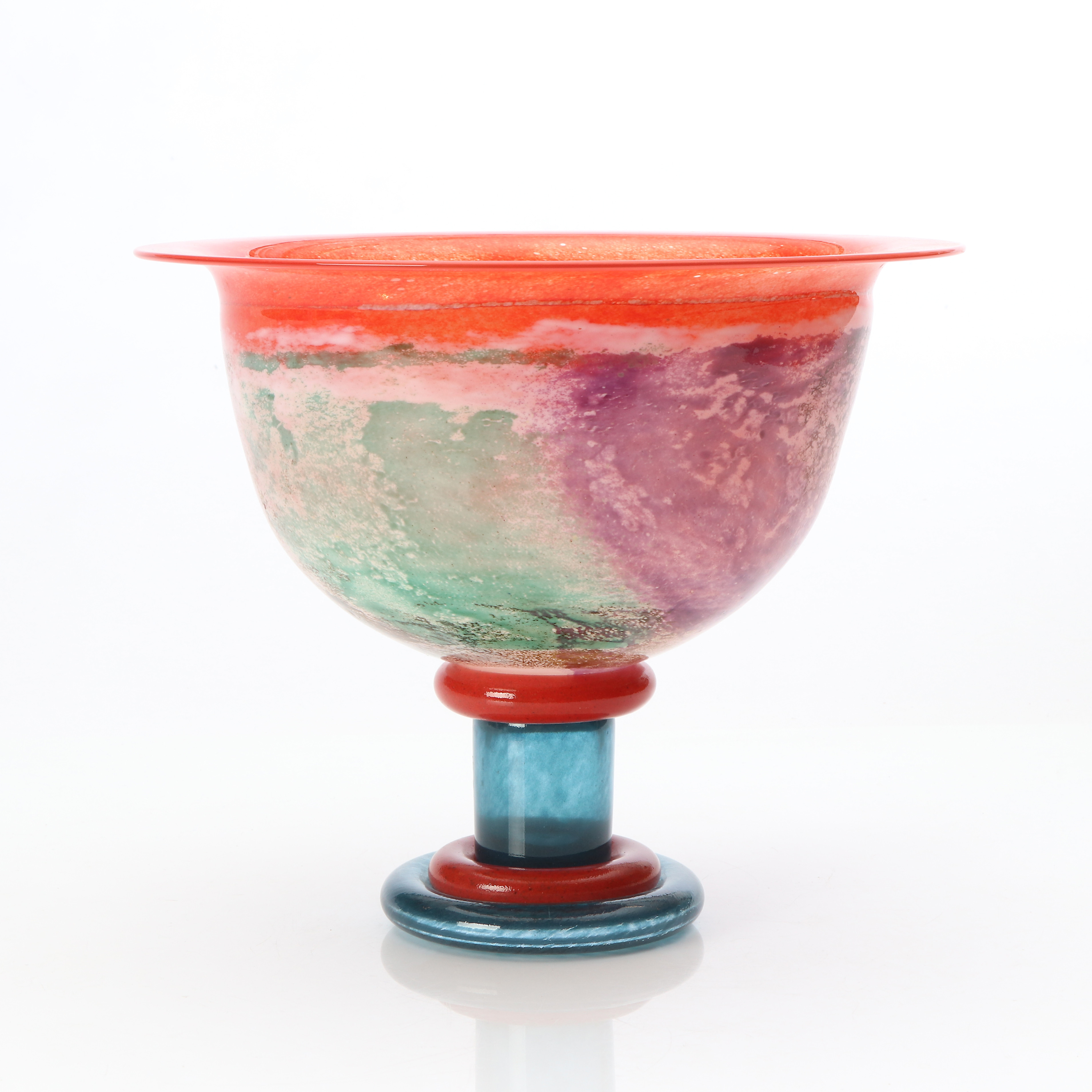KJELL ENGMAN. SKÅL PÅ FOT. Konstglas. Kosta, "Cancan". Osignerad.