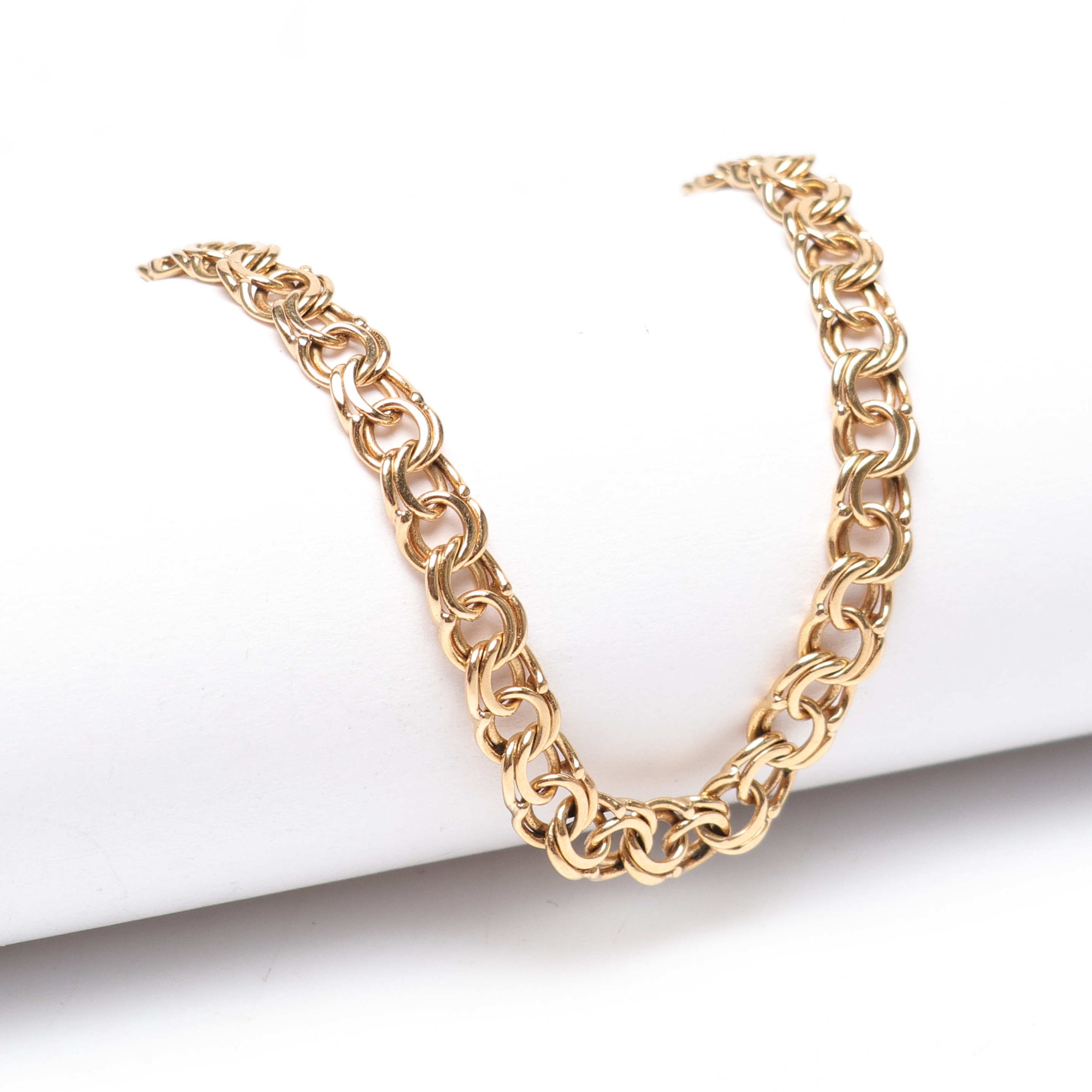 ARMBAND, bismarckslänk, vikt ca 5.5gram.