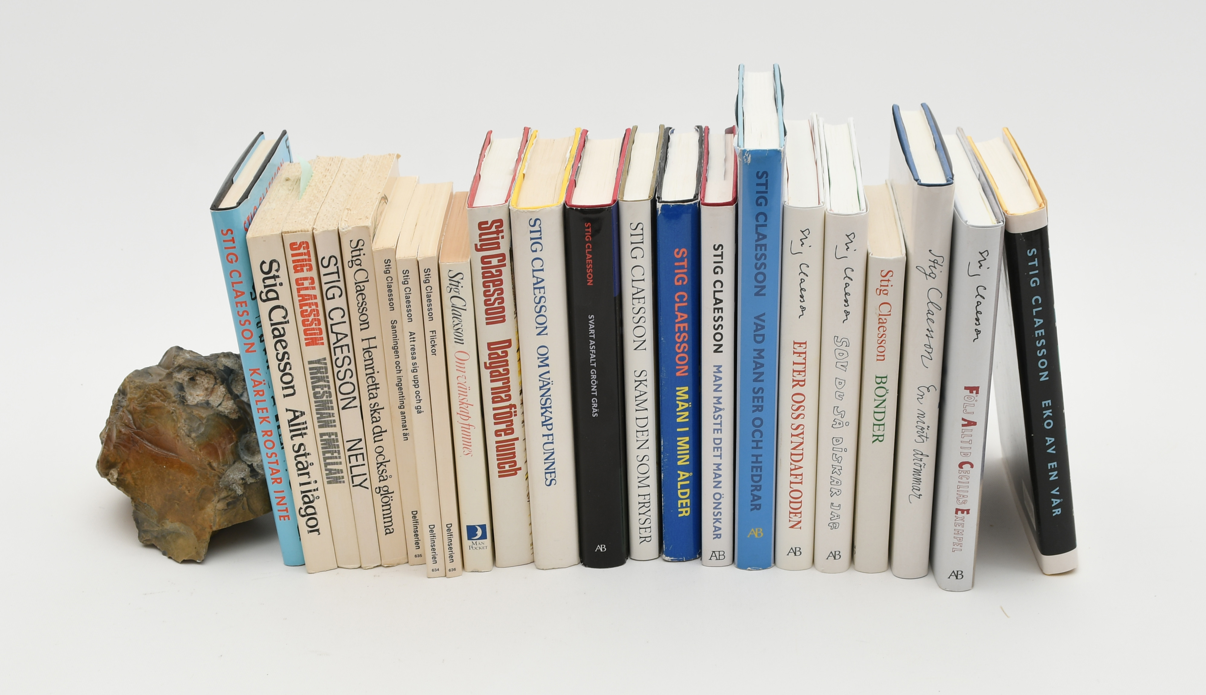 Samling Böcker av Stig Claesson. 22 vol.