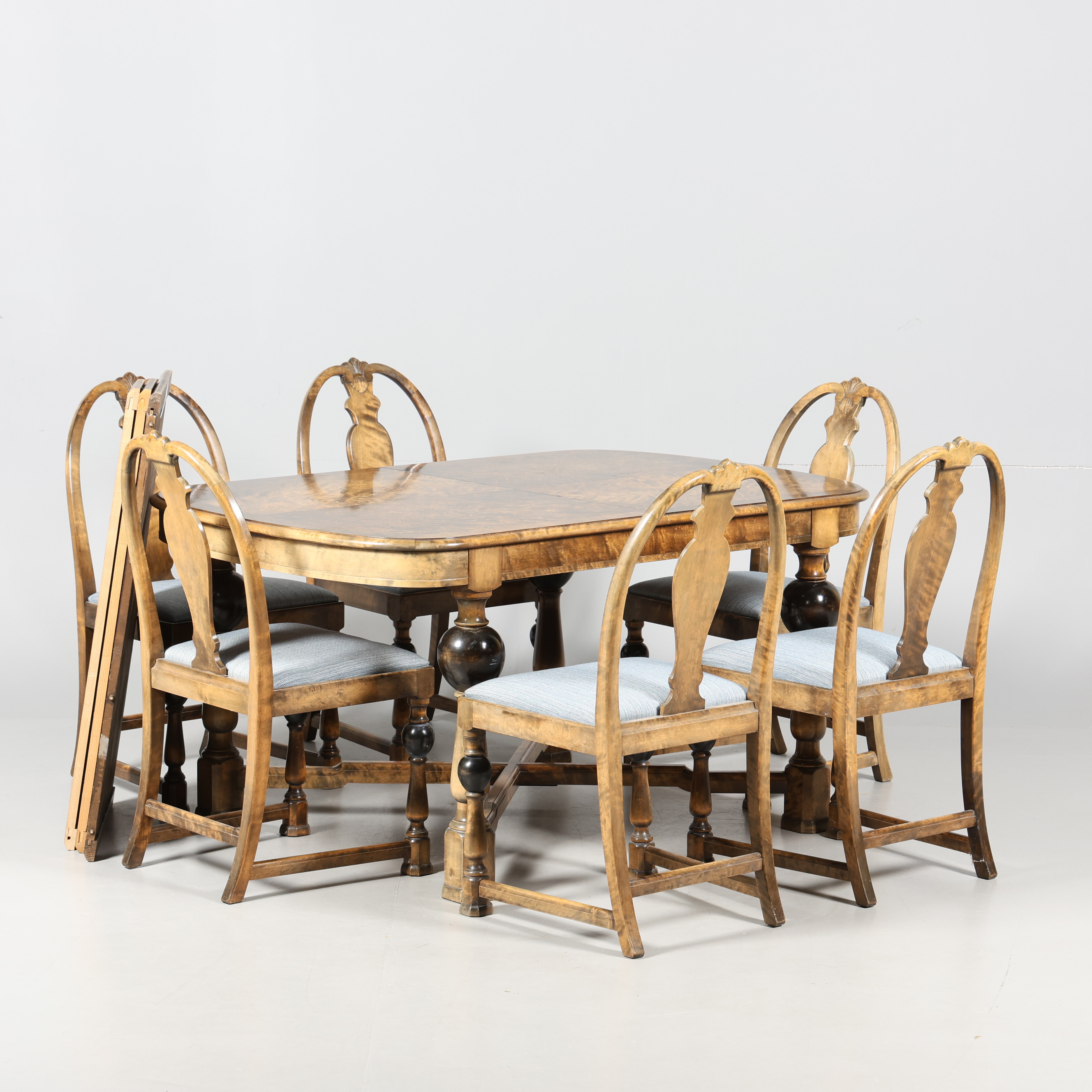 MATSALSMÖBEL, 7 delar, barockstil, Svenska möbelfabrikerna, Bodafors.